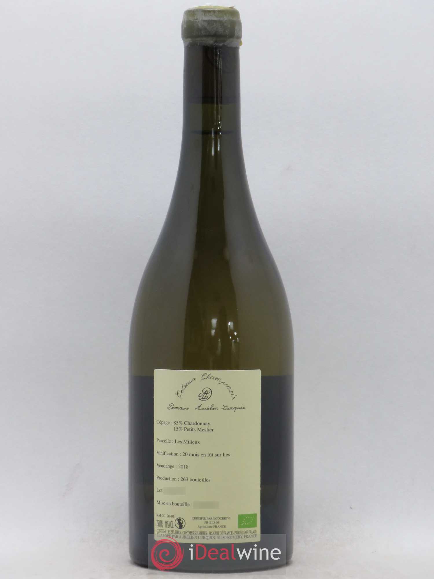 Coteaux Champenois Les Milieux Aurélien Lurquin 2018 - Posten von 1 Flasche - 1