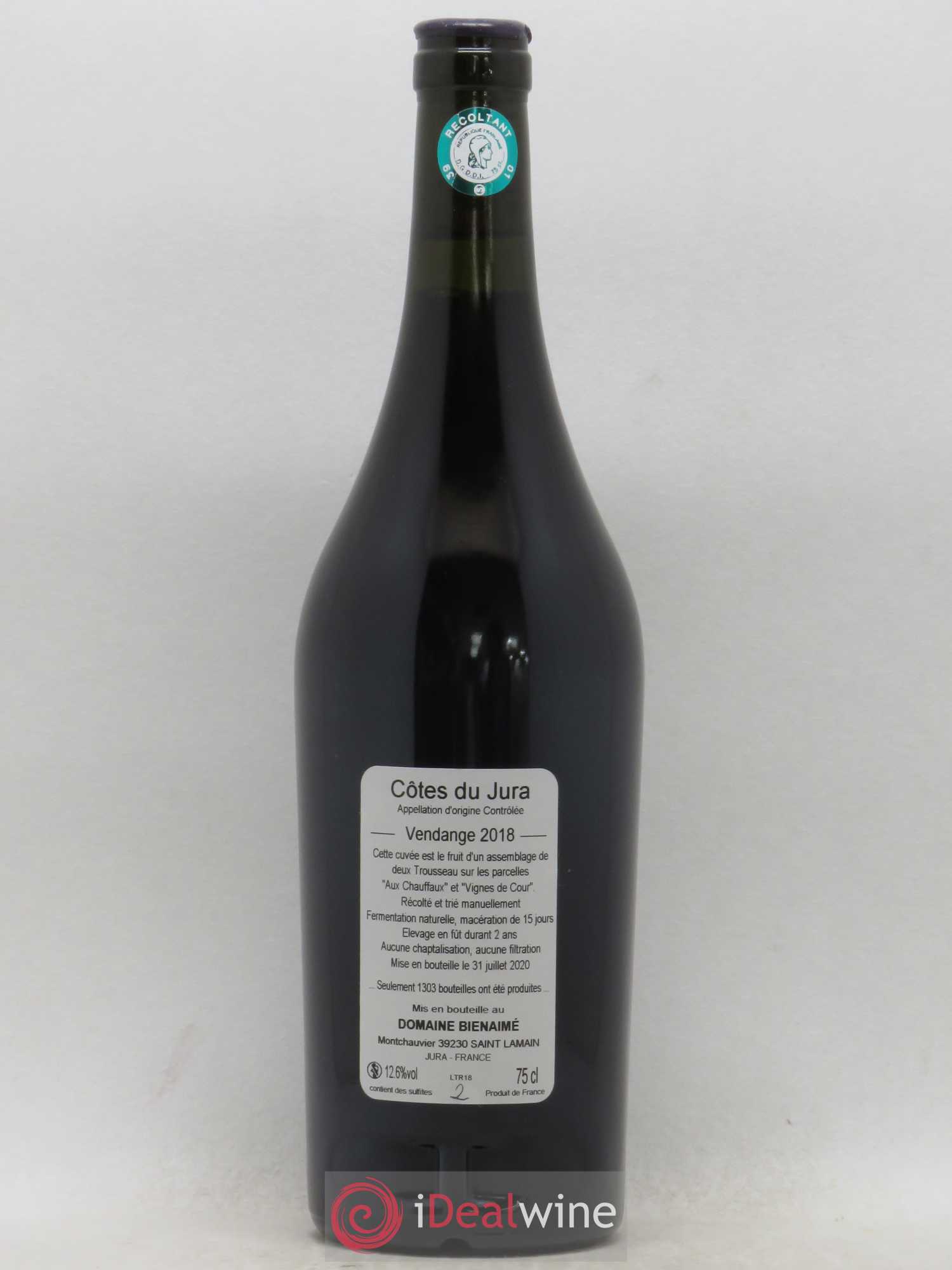 Côtes du Jura Trousseau Bruno Bienaimé 2018 - Posten von 1 Flasche - 1