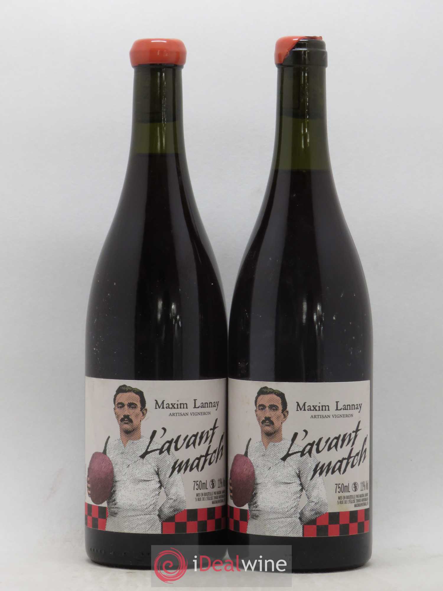 Vin de France L'Avant Match Maxim Lannay 2018 - Lot de 2 bouteilles - 0