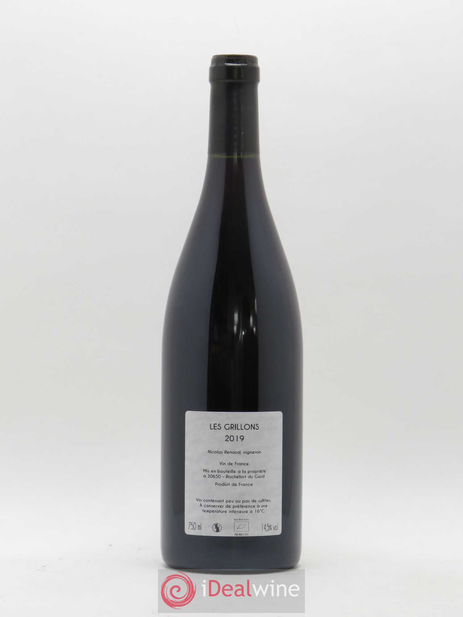 Vin de France Les Grillons Clos des Grillons 2019 - Lot de 1 bouteille - 1