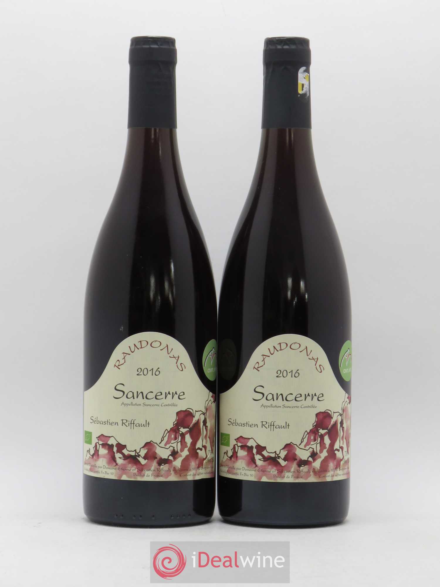 Sancerre Raudonas Domaine Sébastien Riffault (sans prix de réserve) 2016 - Posten von 2 Flaschen - 0
