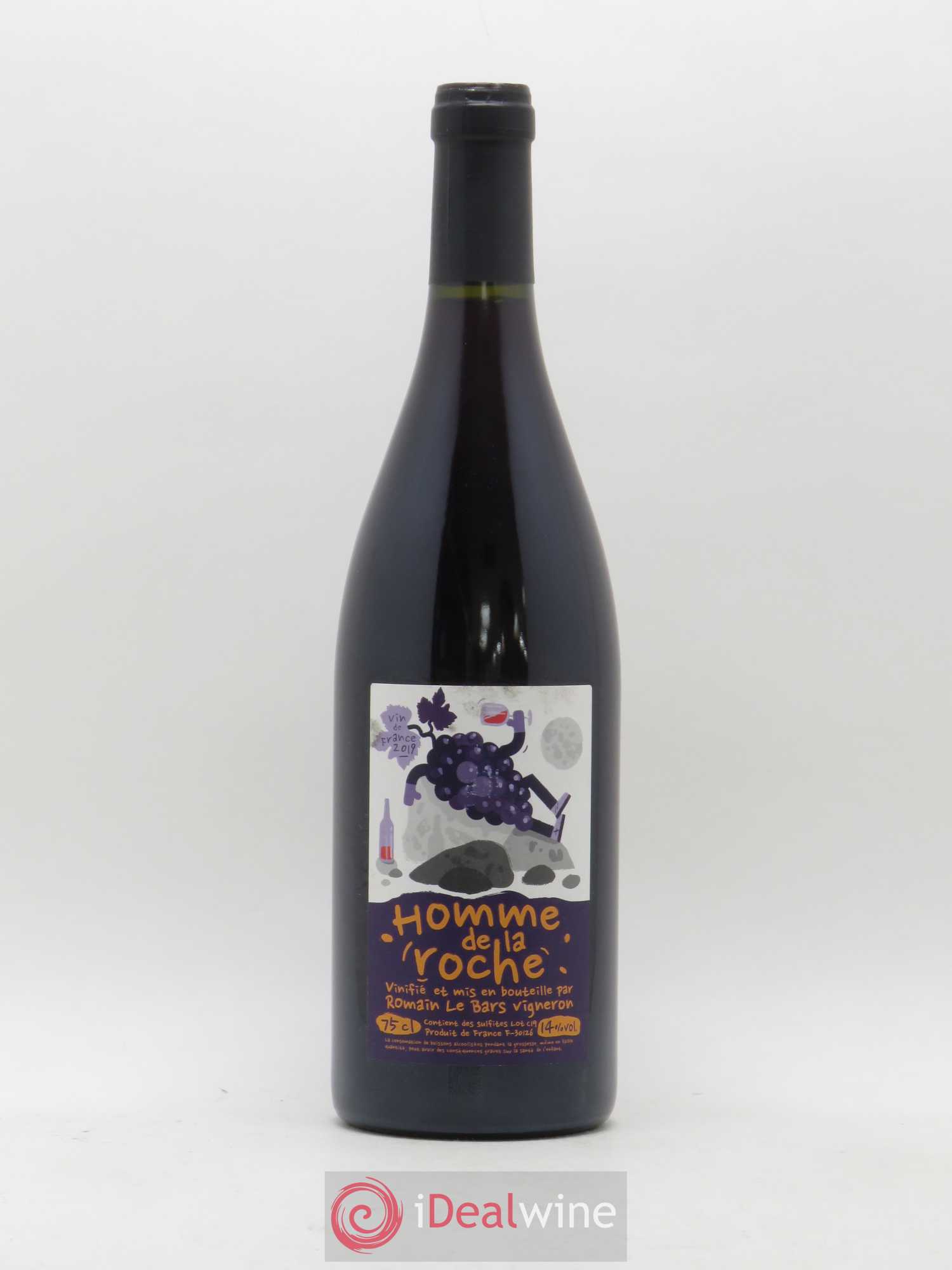 Vin de France L'Homme de la Roche Romain Le Bars (sans prix de réserve) 2019 - Lot de 1 bouteille - 0