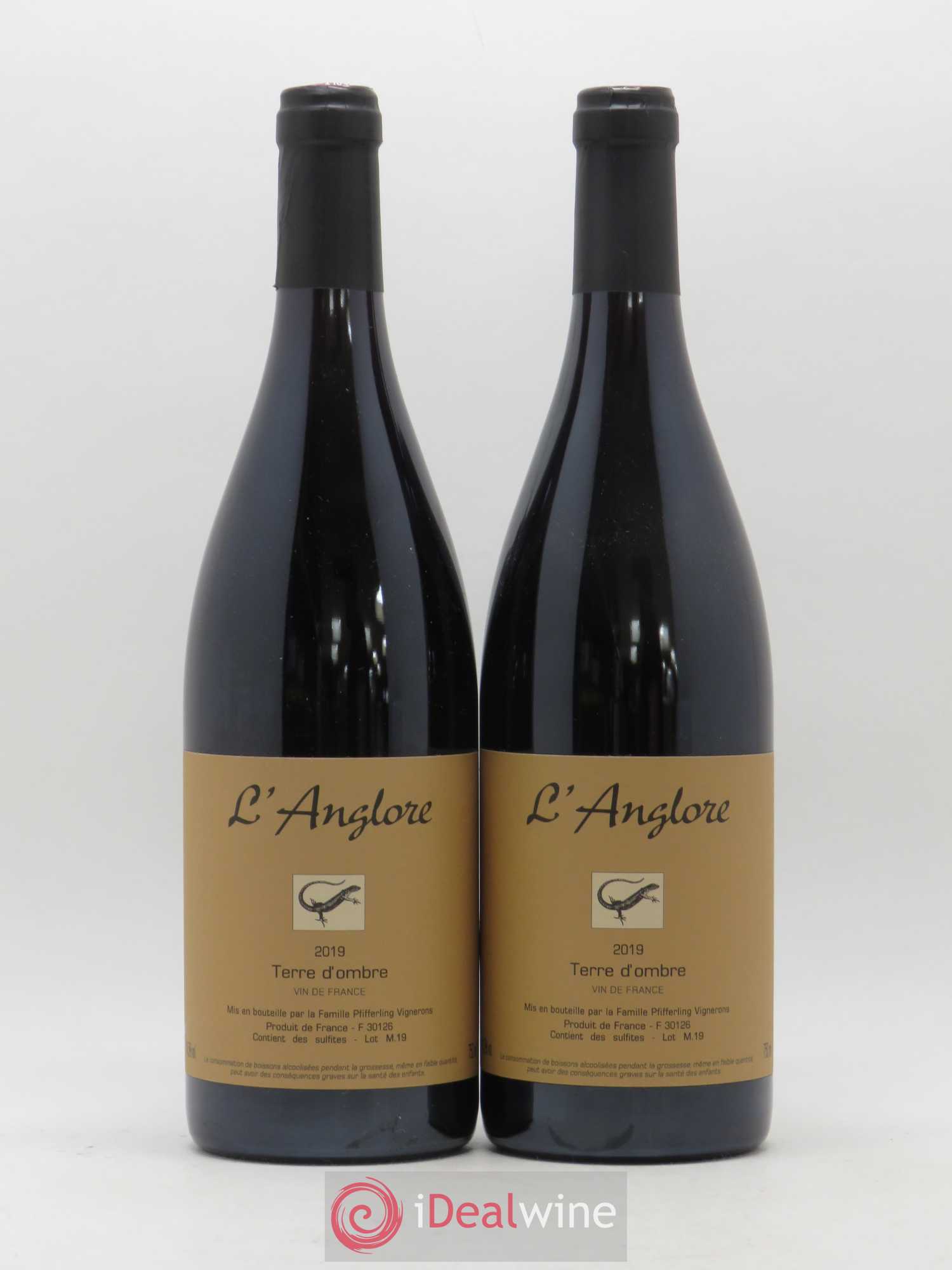 Vin de France Terre d'Ombre L'Anglore 2019 - Lot de 2 bouteilles - 0