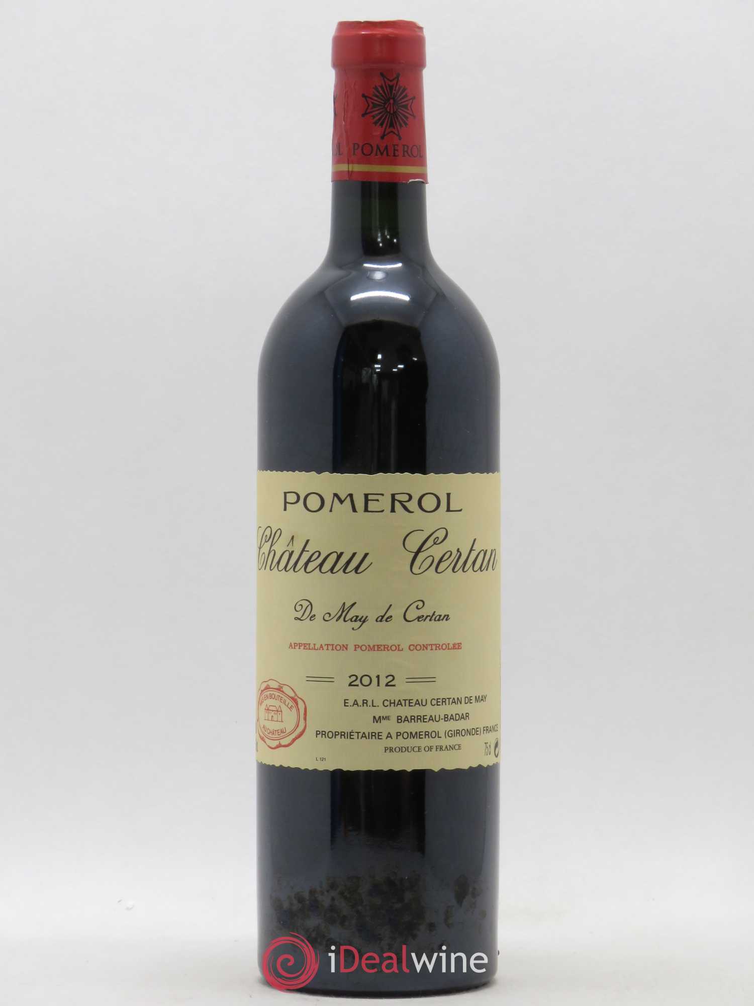 Château Certan de May 2012 - Lot de 1 bouteille - 0