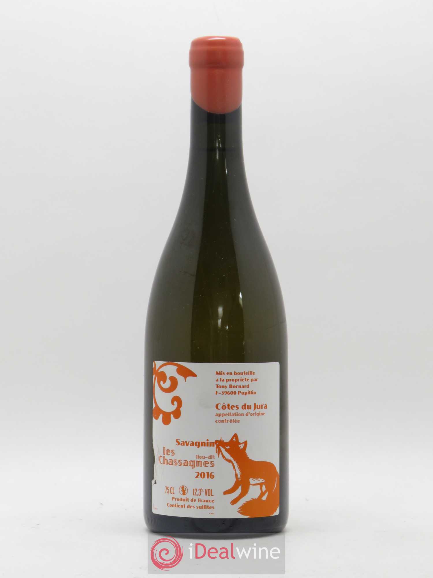 Côtes du Jura Les Chassagnes Savagnin Ouillé Bornard 2016 - Lot de 1 bouteille - 0