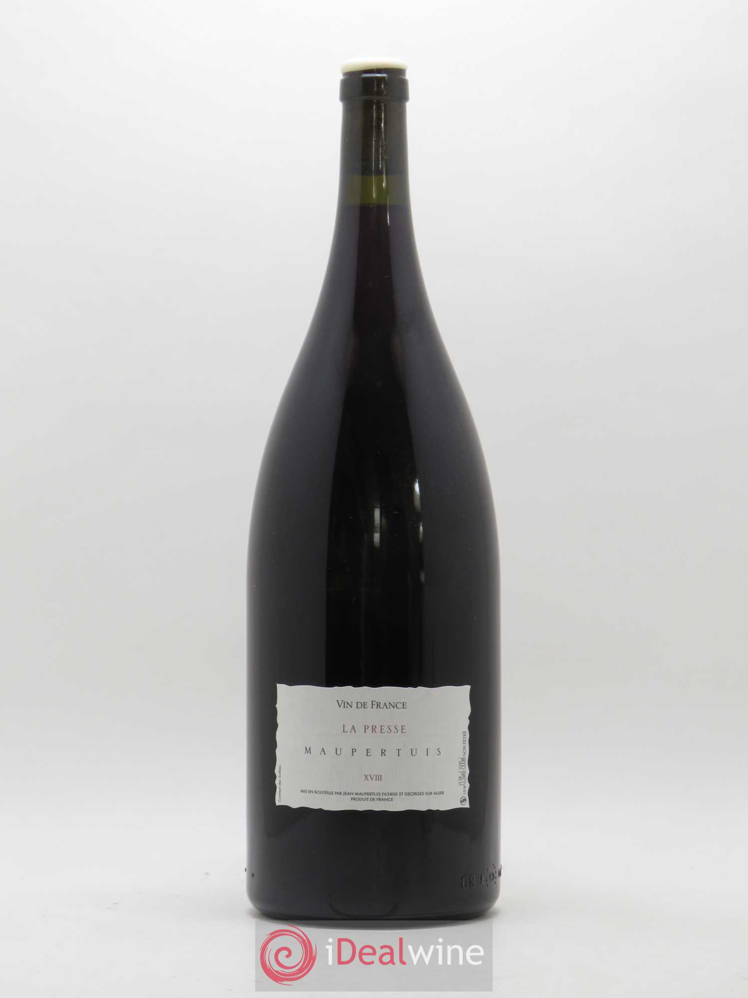 Vin de France La Presse Domaine Jean Maupertuis 2018 - Lot de 1 magnum - 0