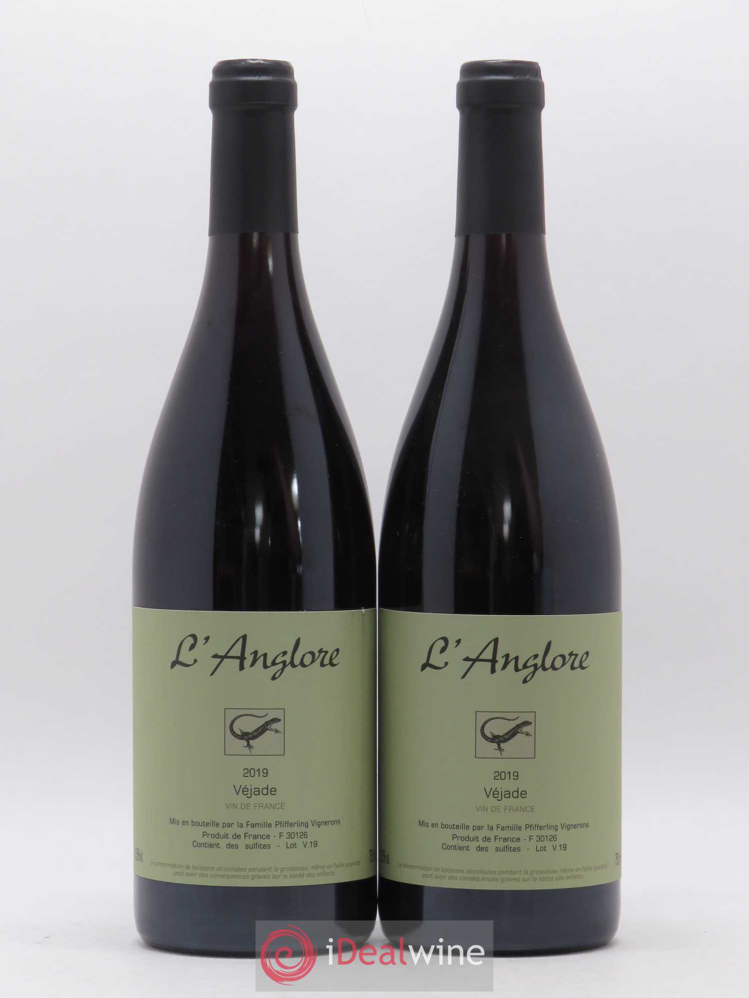 Vin de France Véjade L'Anglore 2019 - Lot de 2 bouteilles - 0