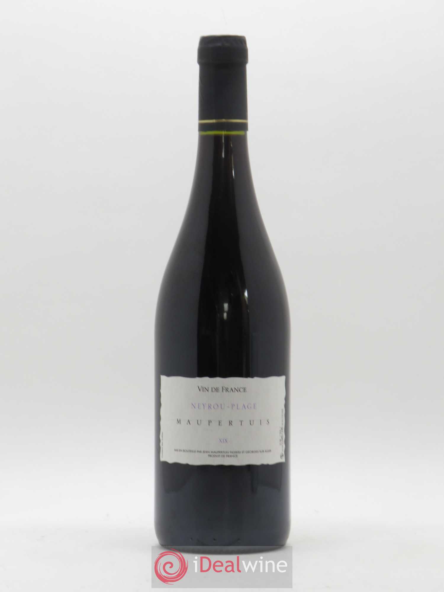 Vin de France Neyrou Plage Jean Maupertuis 2019 - Lot de 1 bouteille - 0