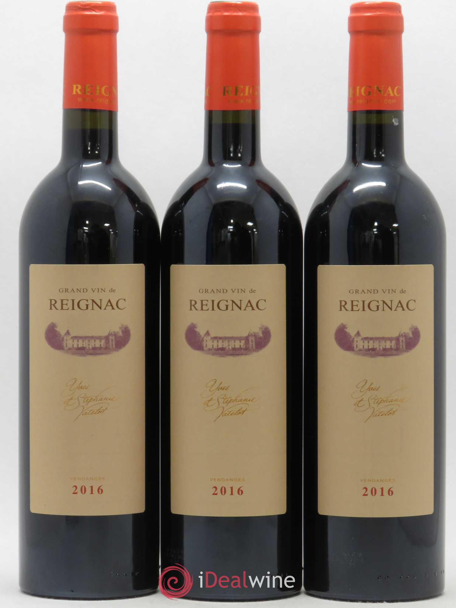 Grand vin de Reignac 2016 - Lot de 3 bouteilles - 0
