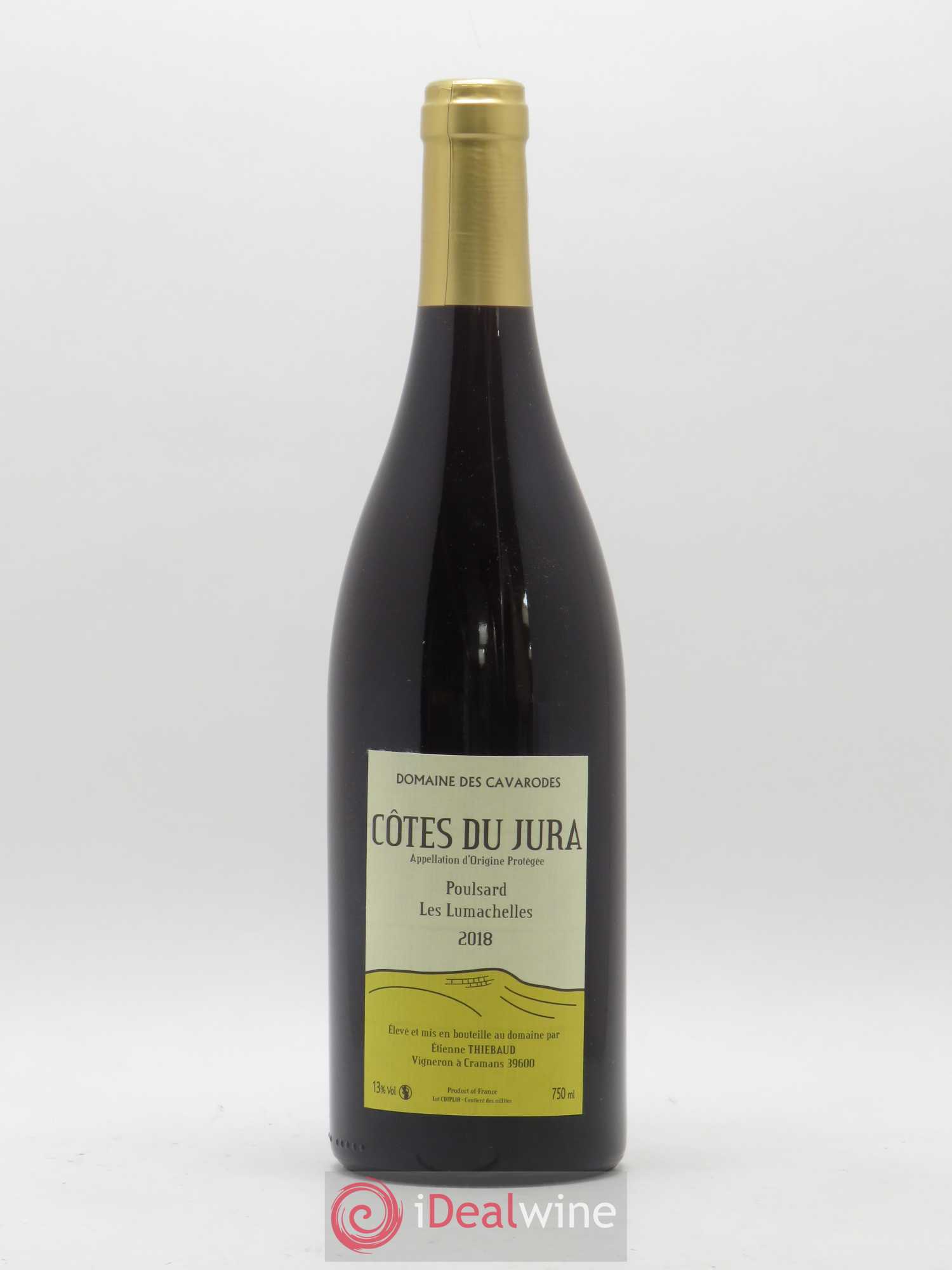 Côtes du Jura Poulsard Les Lumachelles Cavarodes (Domaine des) - Etienne Thiébaud 2018 - Lot de 1 bouteille - 0