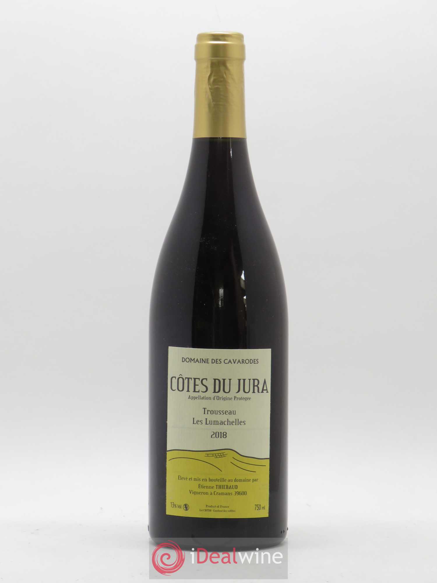 Côtes du Jura Trousseau Les Lumachelles Cavarodes (Domaine des) - Etienne Thiébaud 2018 - Lot de 1 bouteille - 0