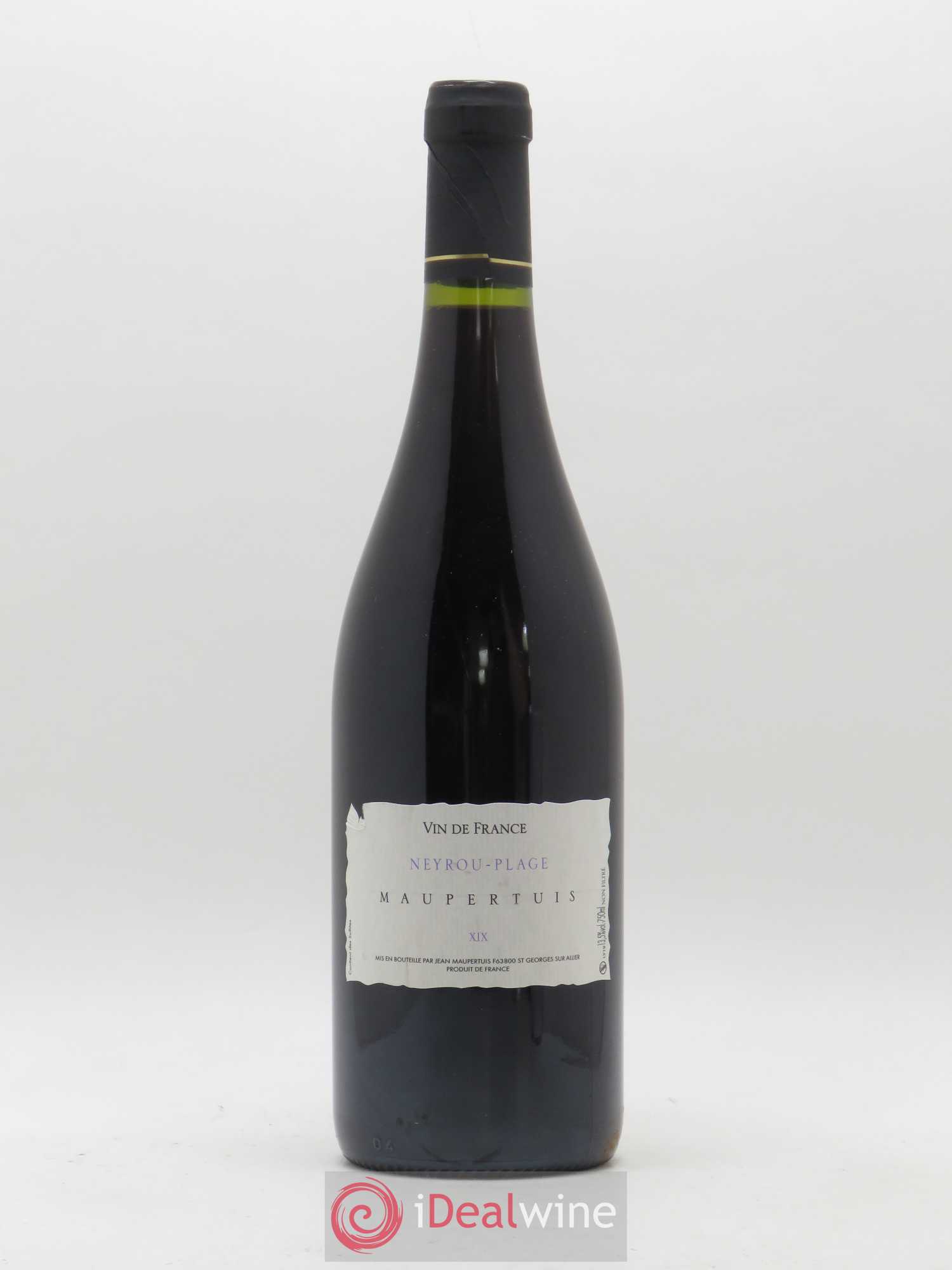 Vin de France Neyrou Plage Jean Maupertuis 2019 - Lot de 1 bouteille - 0