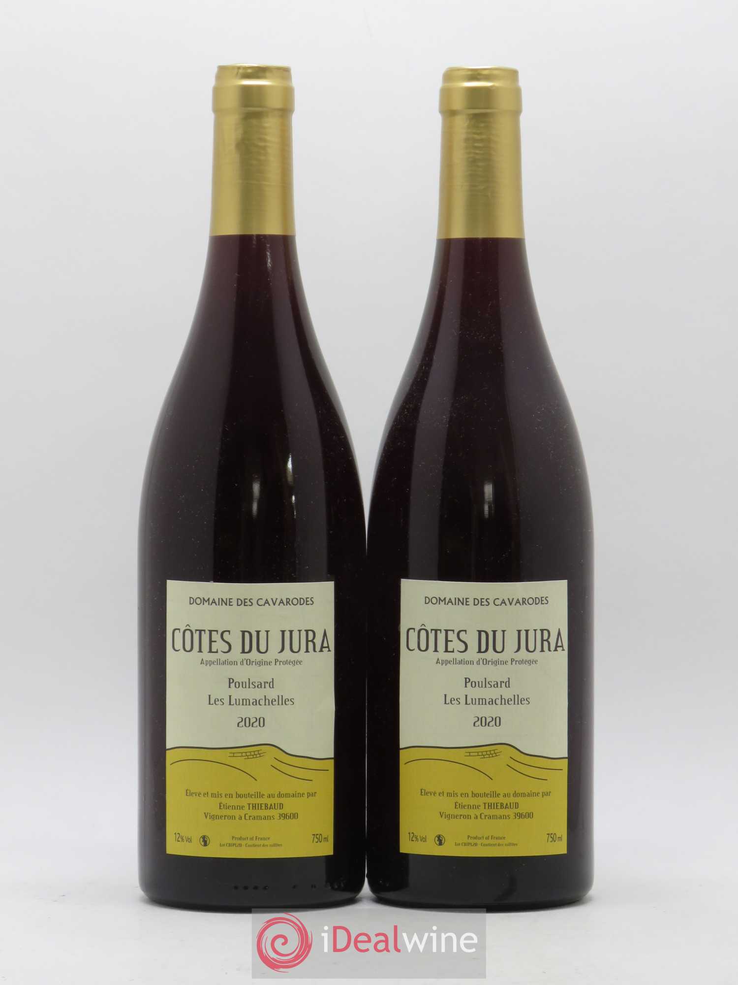 Côtes du Jura Poulsard Les Lumachelles Cavarodes (Domaine des) - Etienne Thiébaud 2020 - Lot de 2 bouteilles - 0