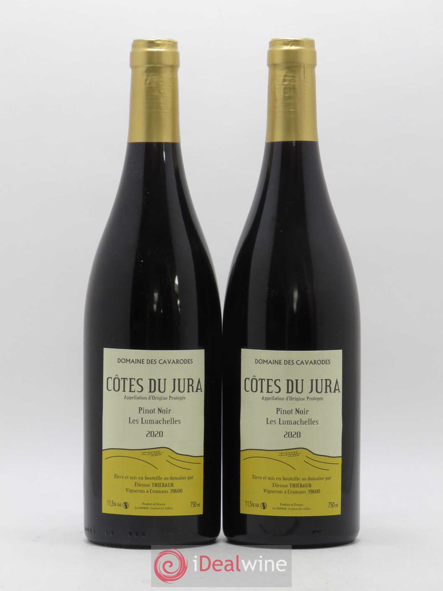 Côtes du Jura Les Lumachelles Pinot Noir Domaine des Cavarodes 2020 - Posten von 2 Flaschen - 0