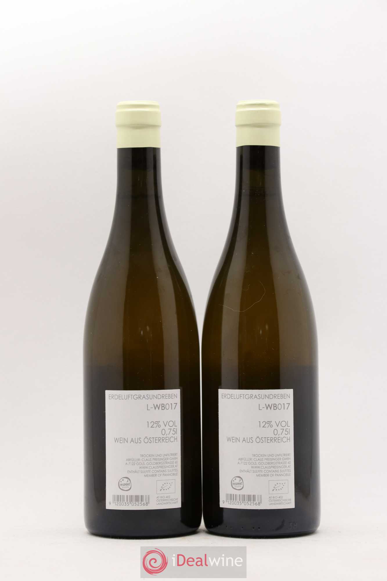 Autriche Erdeluftgrasundreben WB Claus Presinger (sans prix de réserve) 2017 - Posten von 2 Flaschen - 1