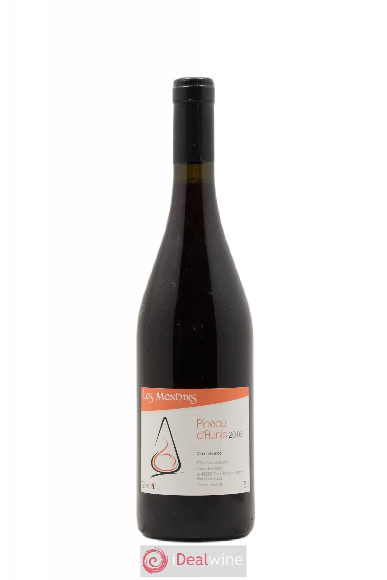 Vin de France Pineau d'Aunis Les Menhirs (sans prix de réserve) 2016 - Posten von 1 Flasche - 0