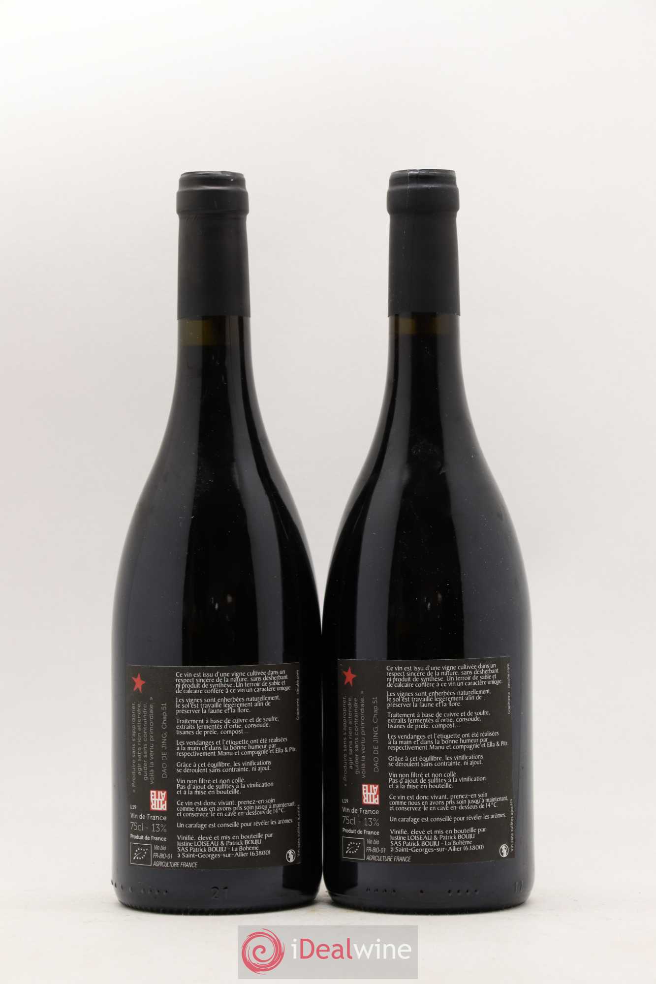 Vin de France Cailloux Patrick Bouju - La Bohème 2019 - Lot de 2 bouteilles - 1