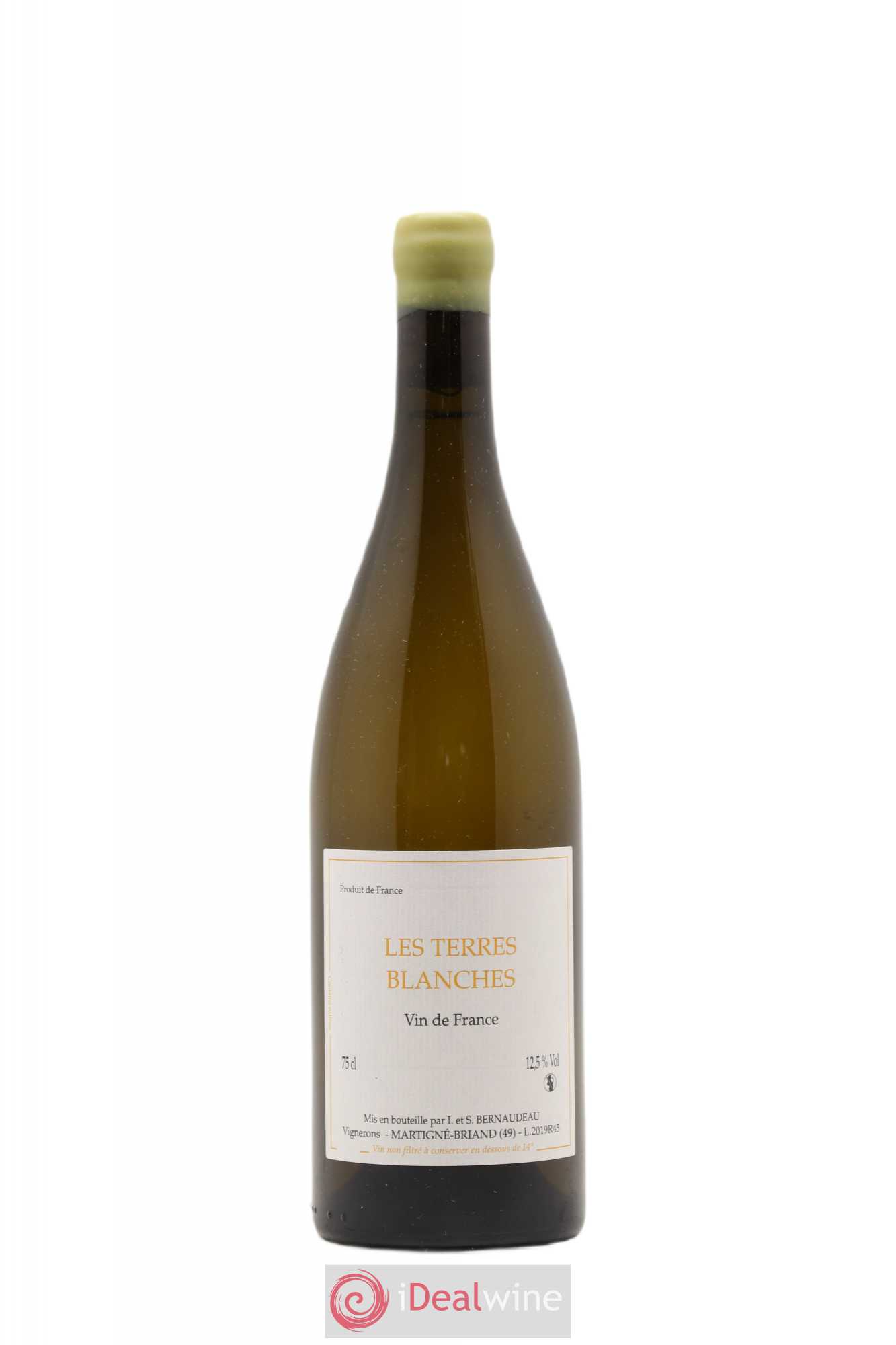 Vin de France Les Terres Blanches Stéphane Bernaudeau 2019 - Lot de 1 bouteille - 0