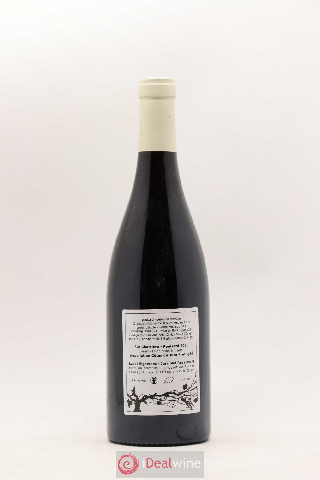 Côtes du Jura Poulsard Sur Charrière Romain - Julien - Charline Labet 2020 - Lot de 1 bouteille - 1