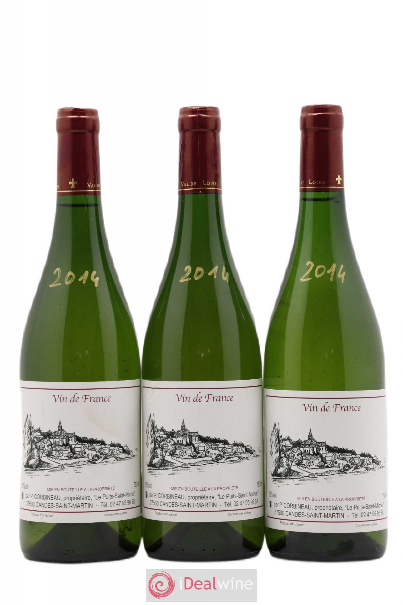 Vin de France Patrick Corbineau (Domaine) 2014 - Lot de 3 bouteilles - 0