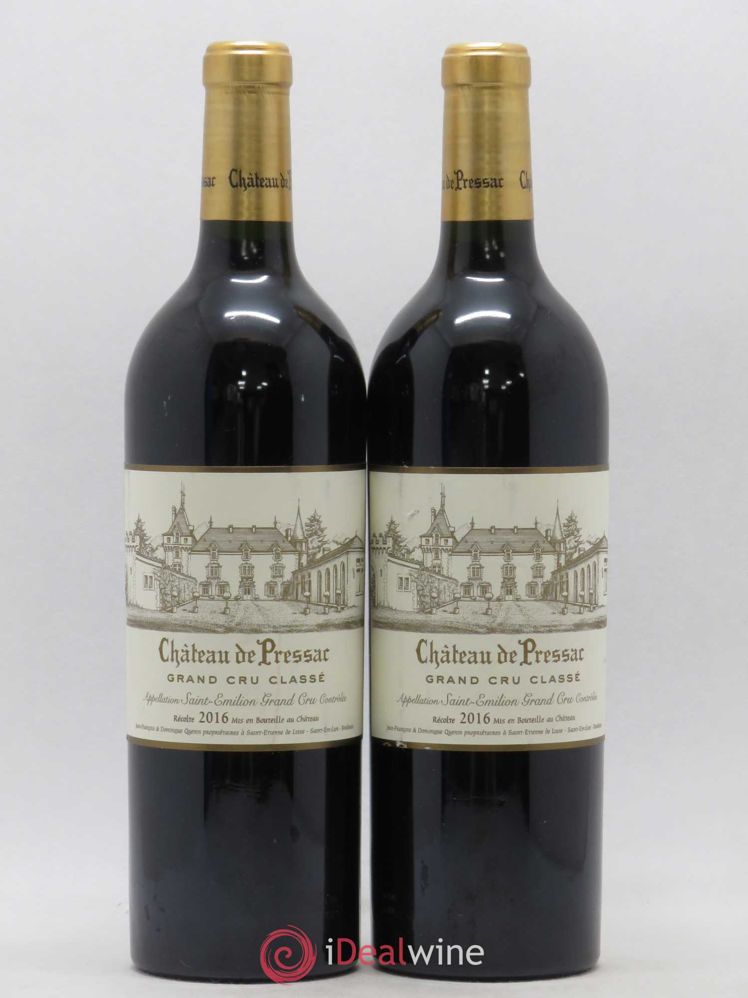 Château de Pressac Grand Cru Classé 2016 - Lot de 2 bouteilles - 0