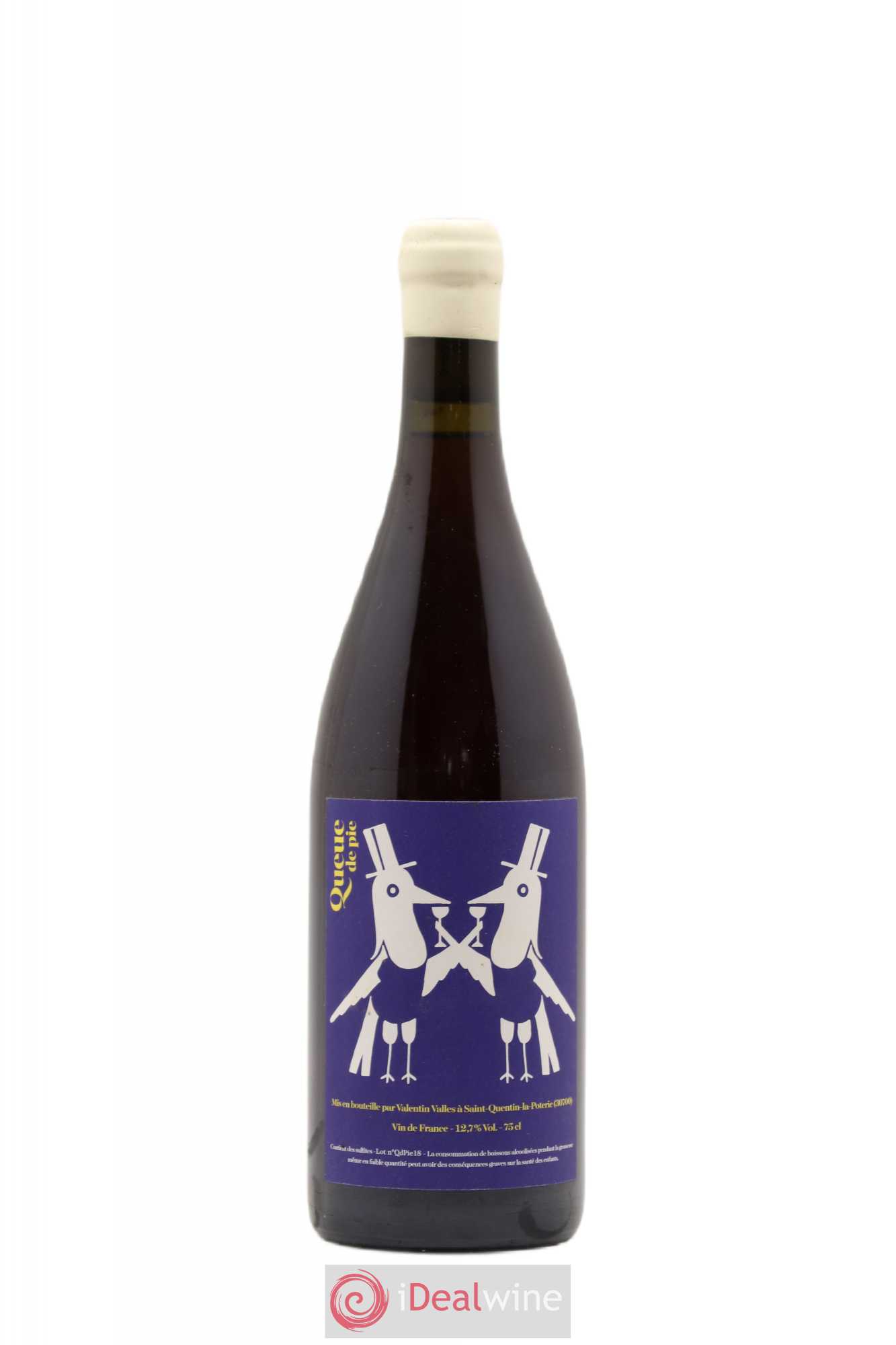 Vin de France Queue de Pie Valentin Valles 2018 - Lot de 1 bouteille - 0