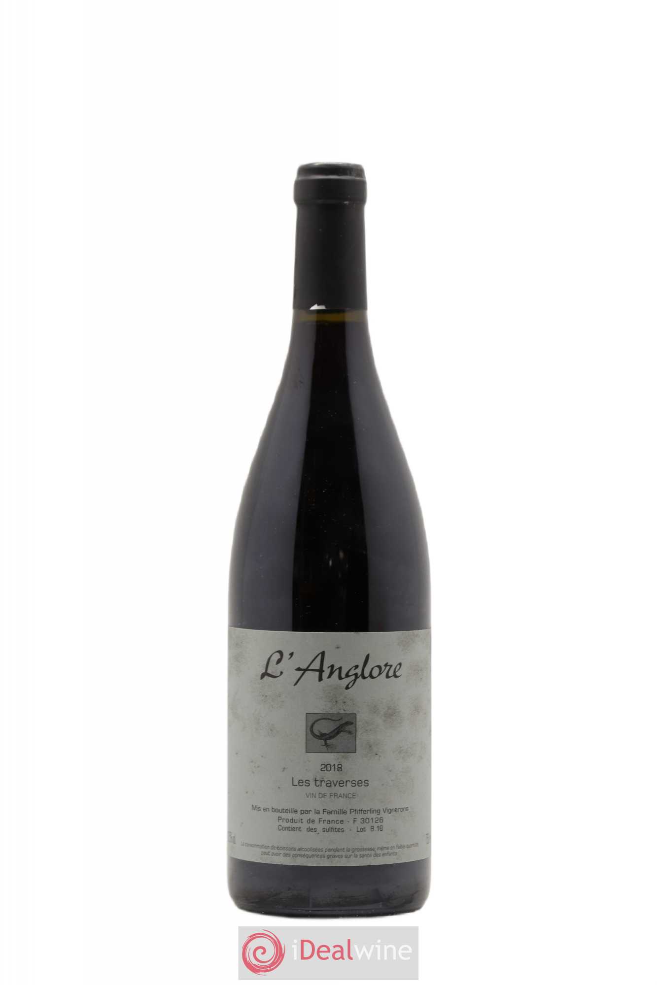 Vin de France Les Traverses L'Anglore 2018 - Lot de 1 bouteille - 0