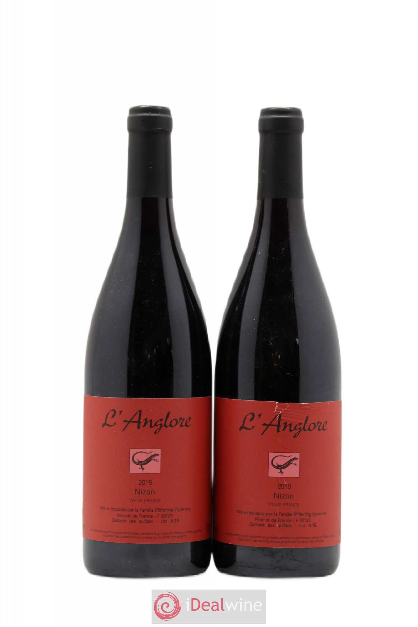 Vin de France Nizon L'Anglore 2019 - Lot de 2 bouteilles - 0