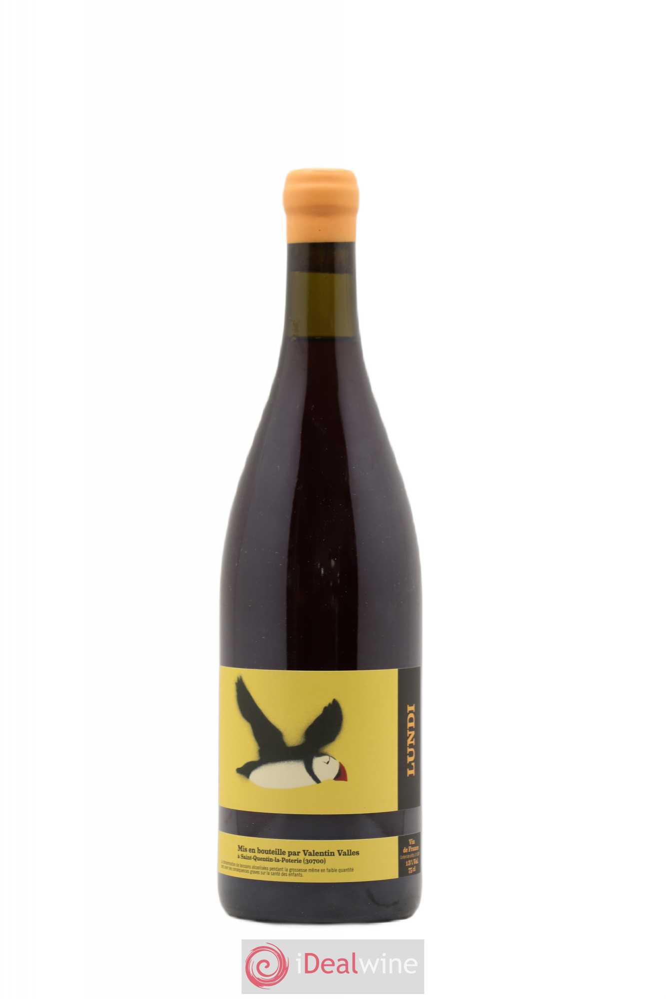 Vin de France Lundi Valentin Vallés 2019 - Lot de 1 bouteille - 0