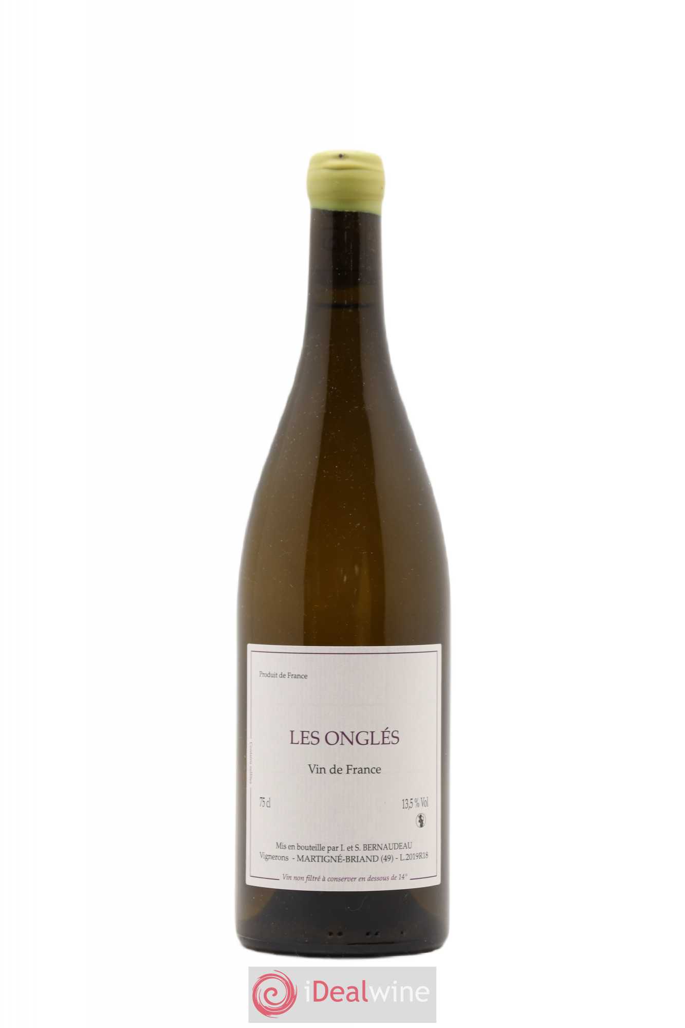 Vin de France Les Onglés Stéphane Bernaudeau 2019 - Lot de 1 bouteille - 0
