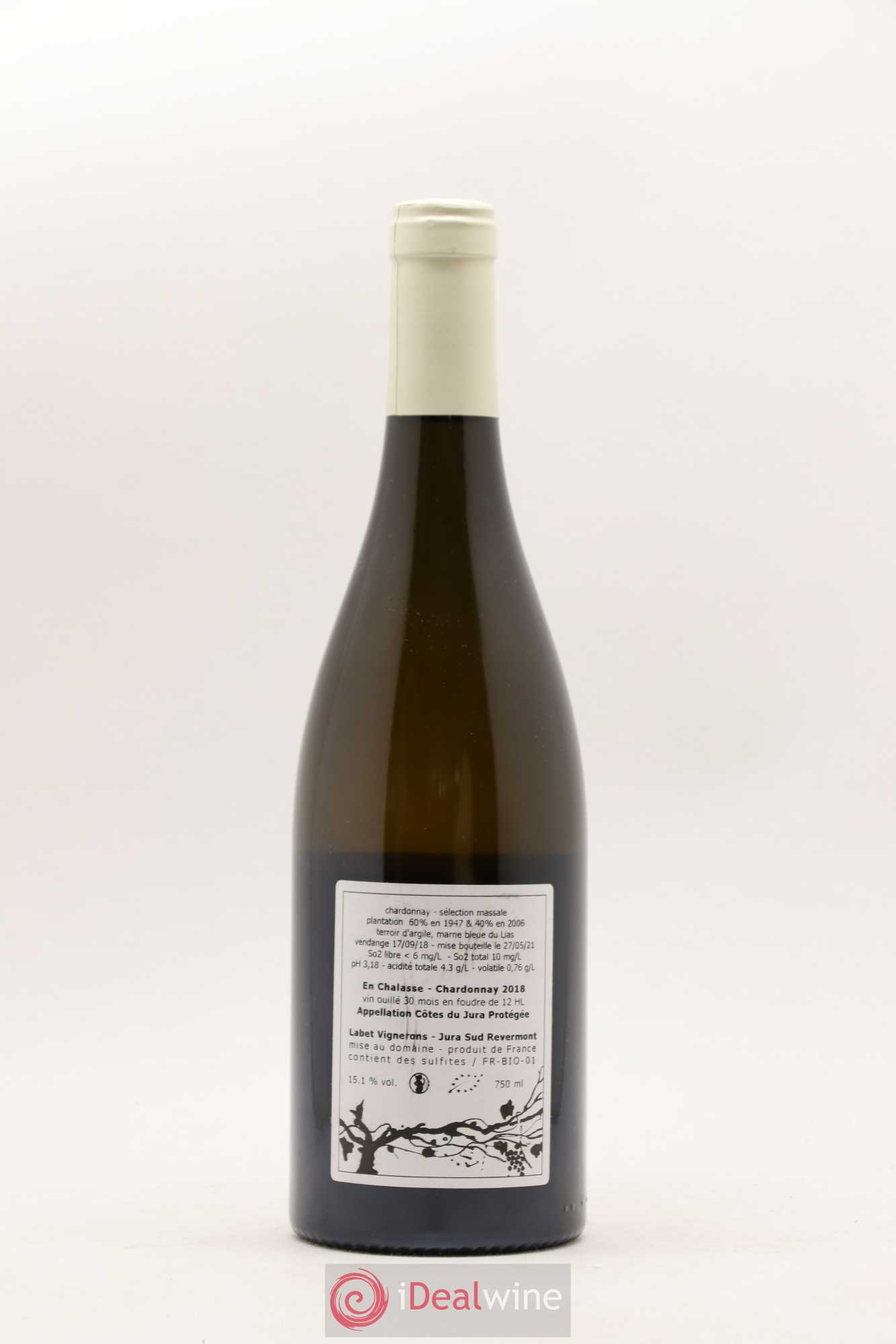 Côtes du Jura Chardonnay En Chalasse Romain - Julien - Charline Labet 2018 - Lot de 1 bouteille - 1