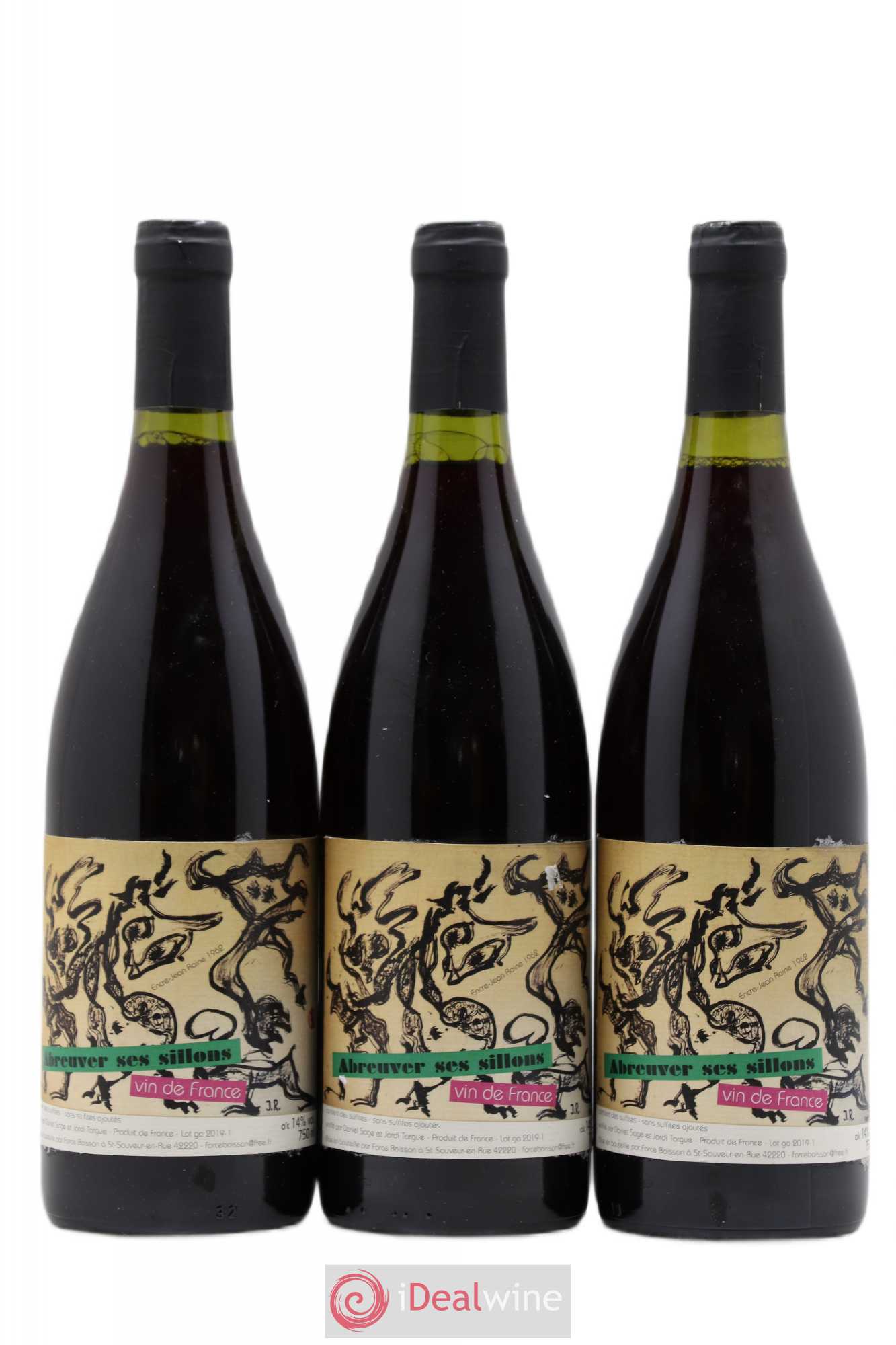 Vin de France Abreuver ses sillons Daniel Sage 2018 - Lot de 3 bouteilles - 0