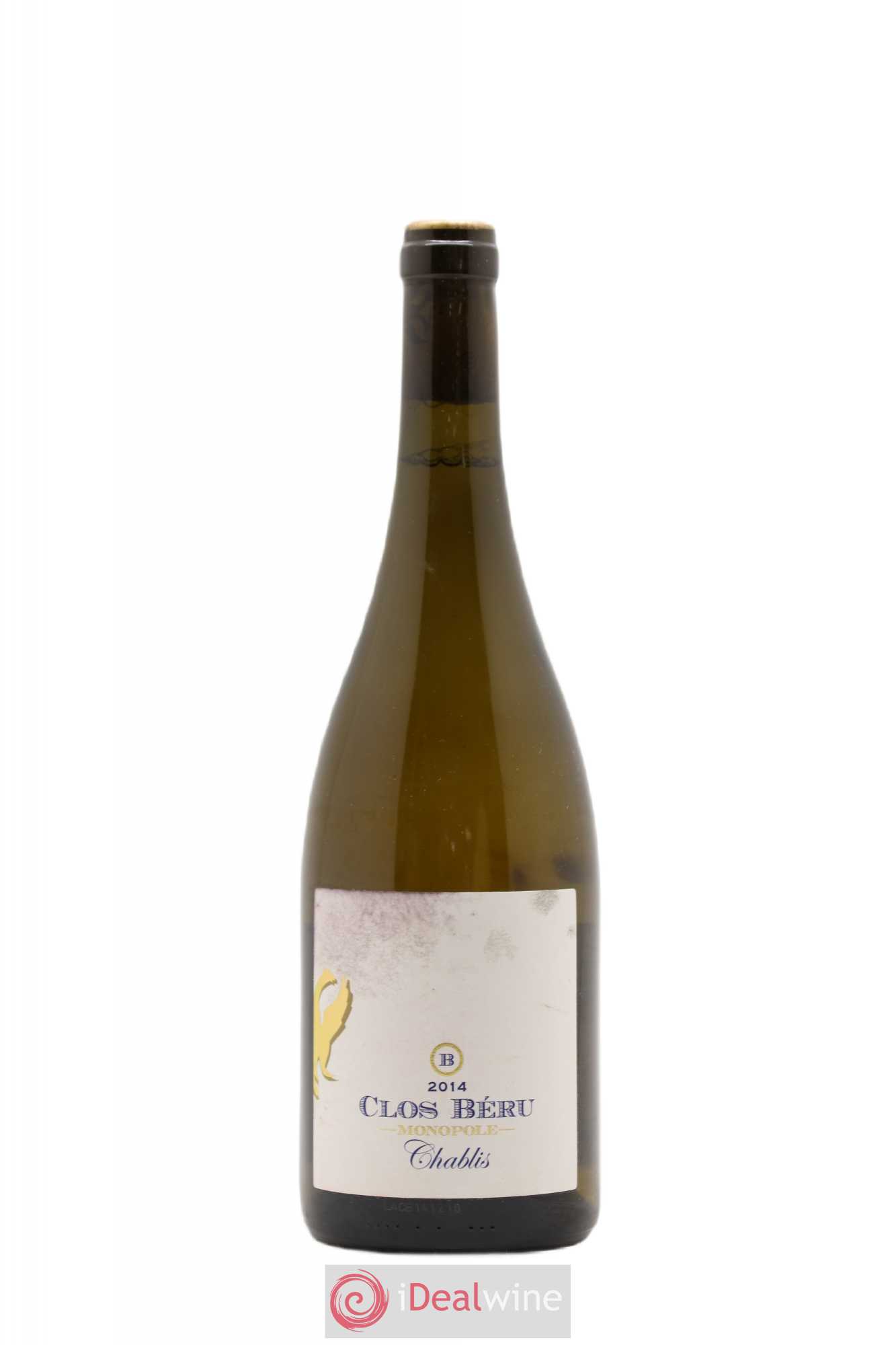 Chablis Clos Béru Monopole Château de Béru 2014 - Lot de 1 bouteille - 0