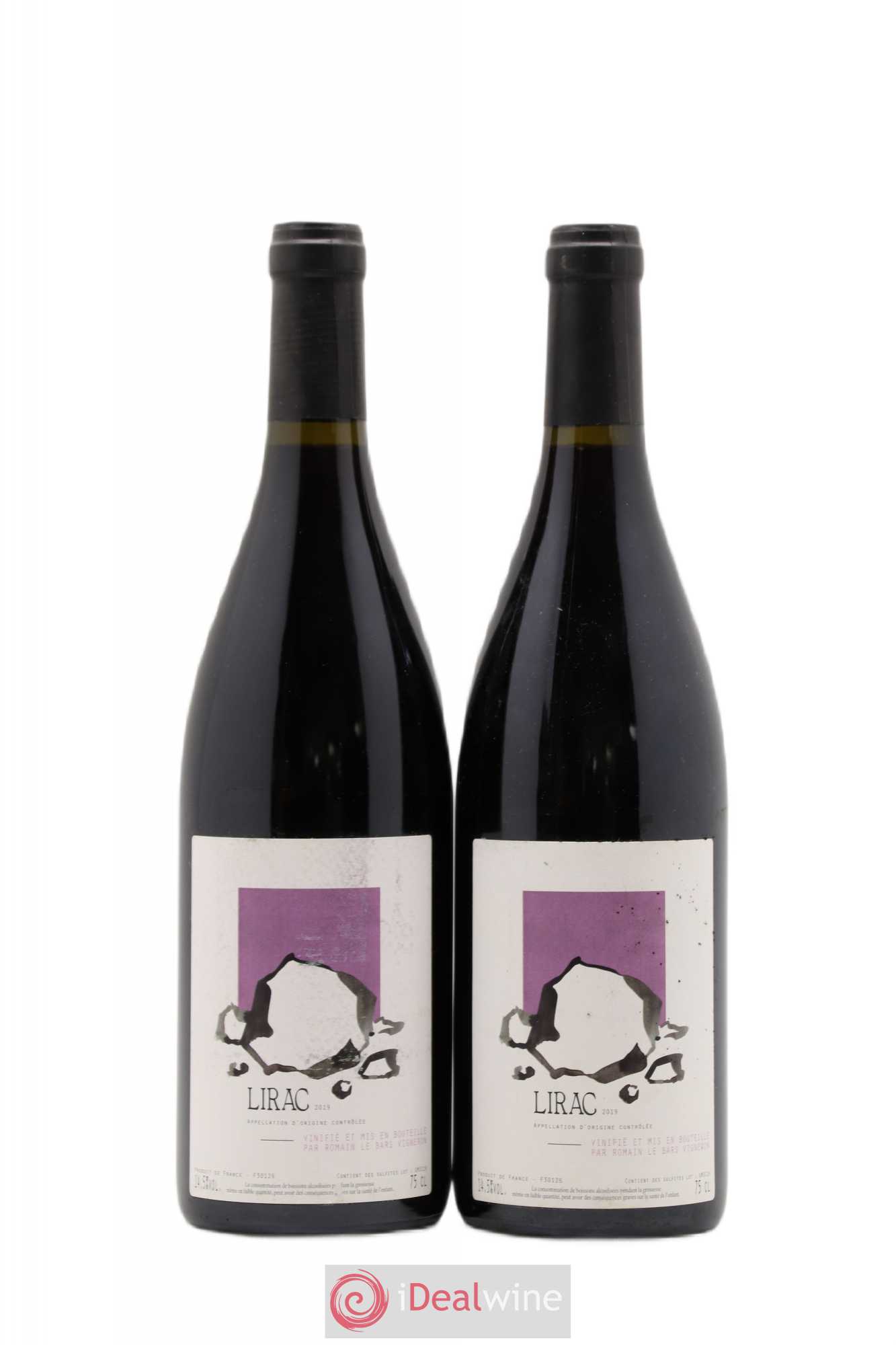 Lirac Romain Le Bars 2019 - Lot de 2 bouteilles - 0