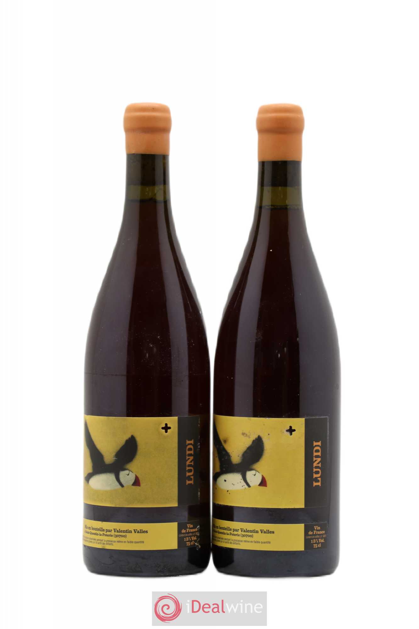 Vin de France Lundi Plus Valentin Valles 2018 - Posten von 2 Flaschen - 0