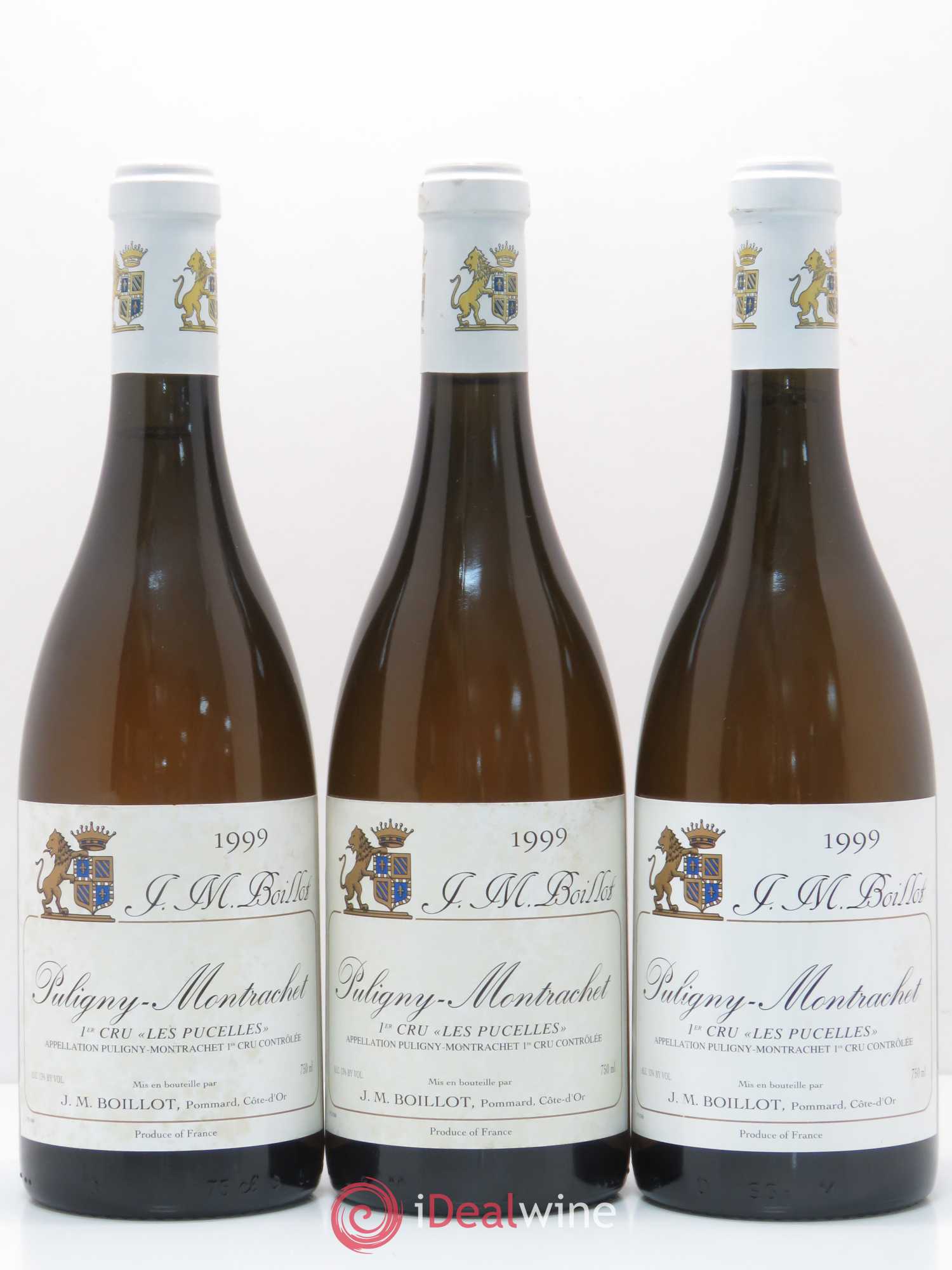 Puligny-Montrachet 1er Cru Les Pucelles Jean-Marc Boillot 1999 - Posten von 3 Flaschen - 0