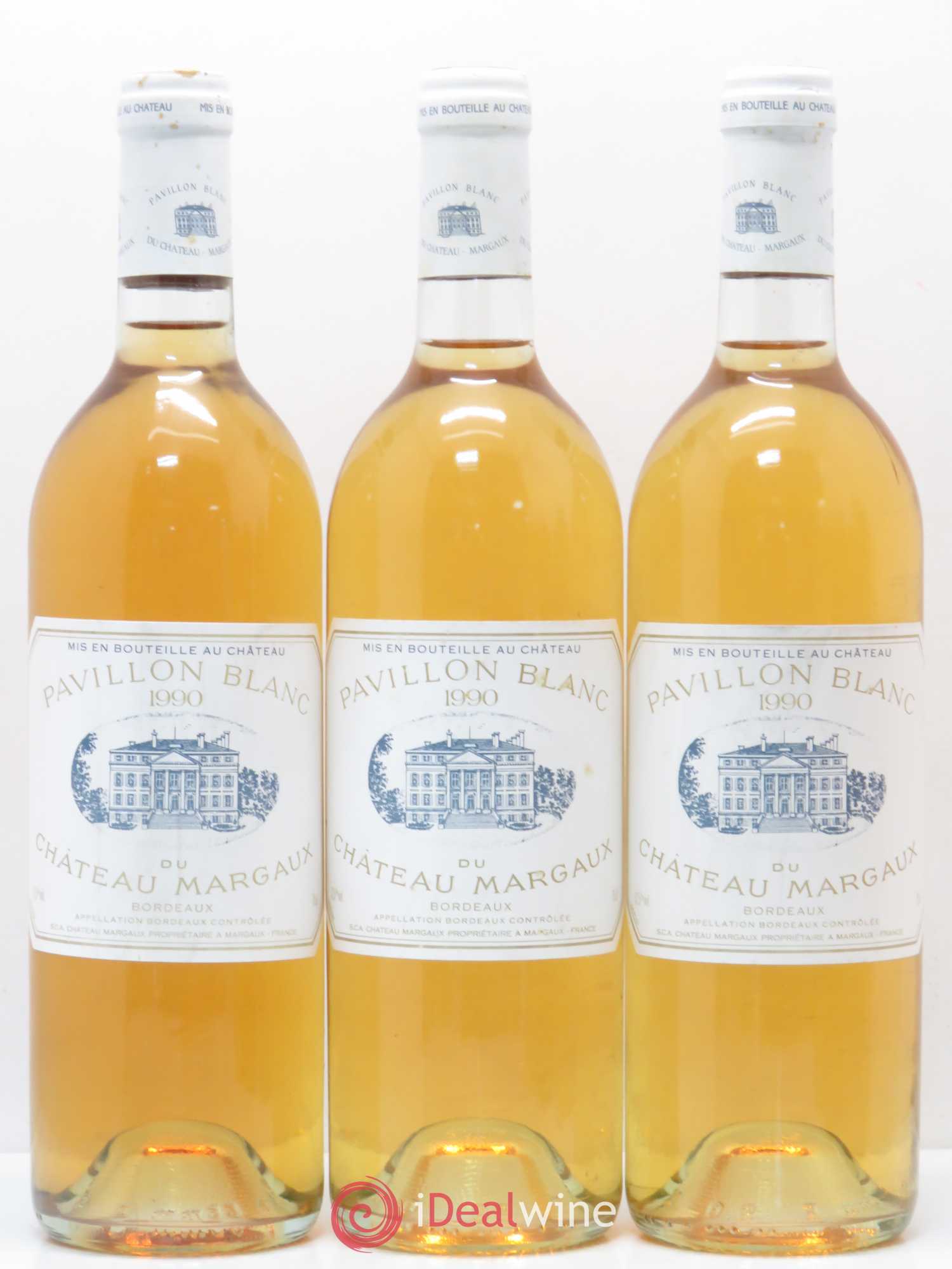Pavillon Blanc du Château Margaux 1990 - Lot de 6 bouteilles - 1