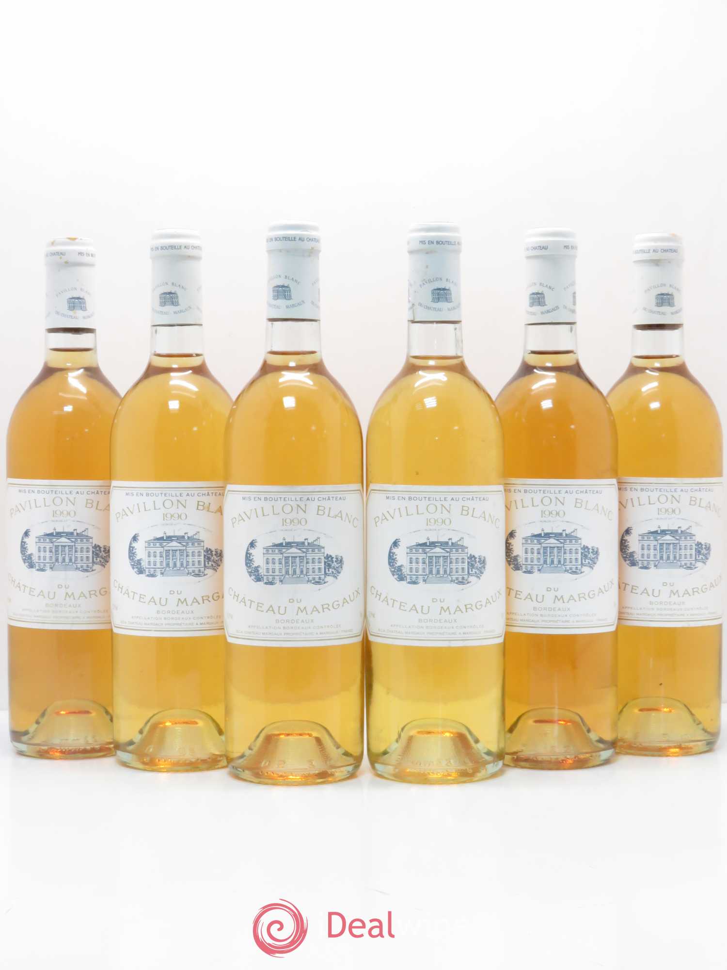 Pavillon Blanc du Château Margaux 1990 - Lot de 6 bouteilles - 0