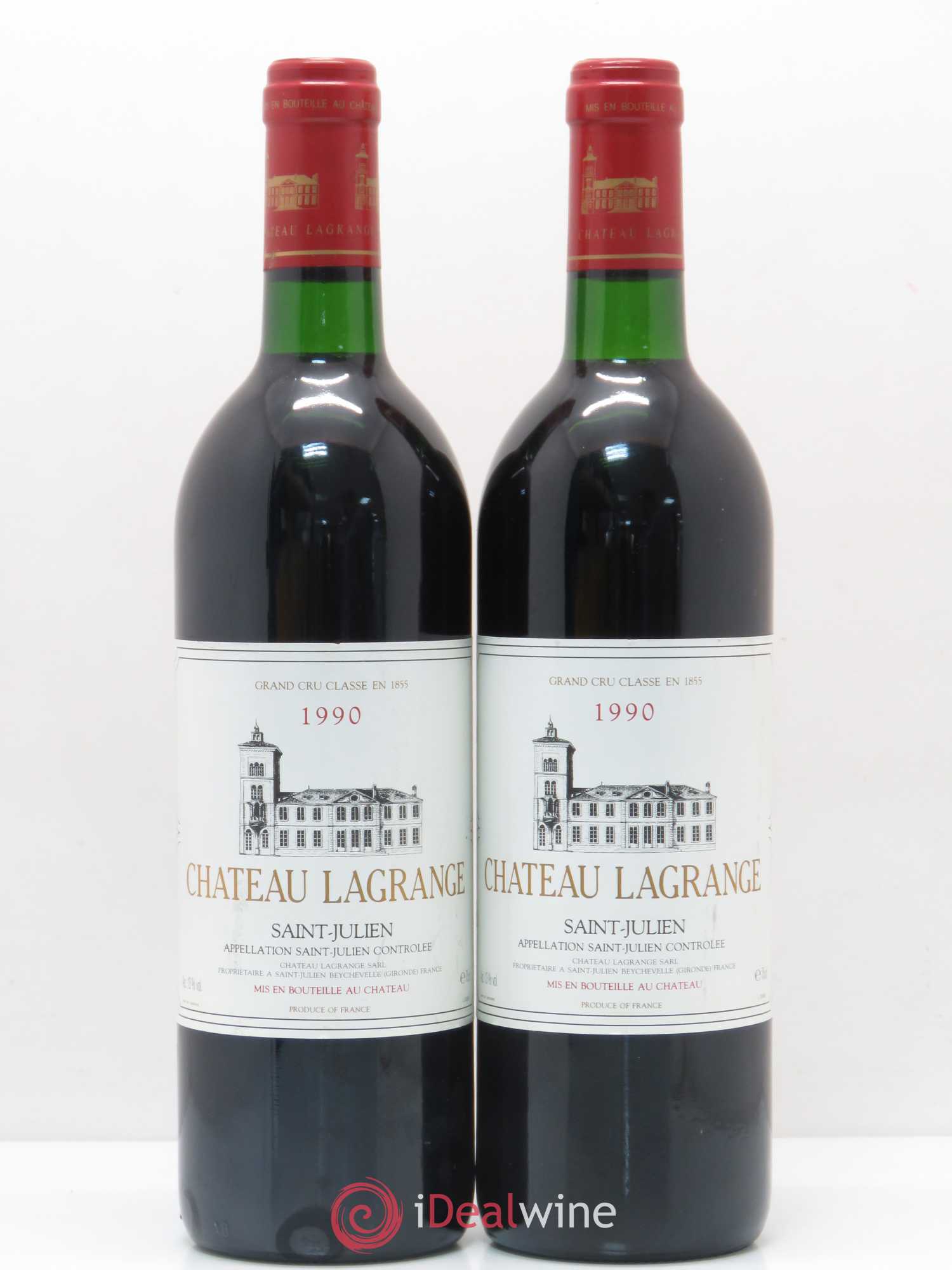 Château Lagrange 3ème Grand Cru Classé 1990 - Lot de 2 bouteilles - 0
