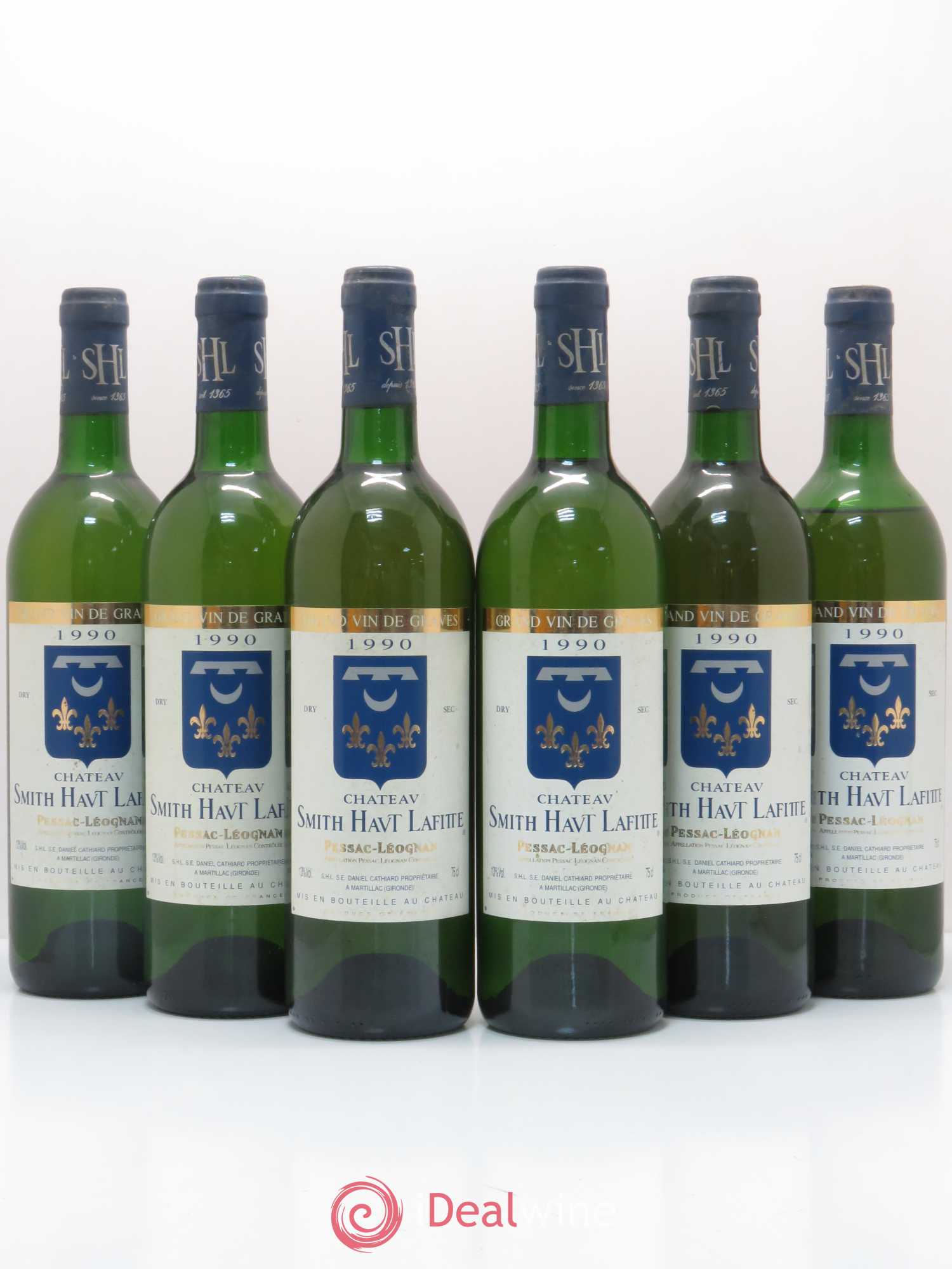 Château Smith Haut Lafitte 1990 - Lot de 6 bouteilles - 0