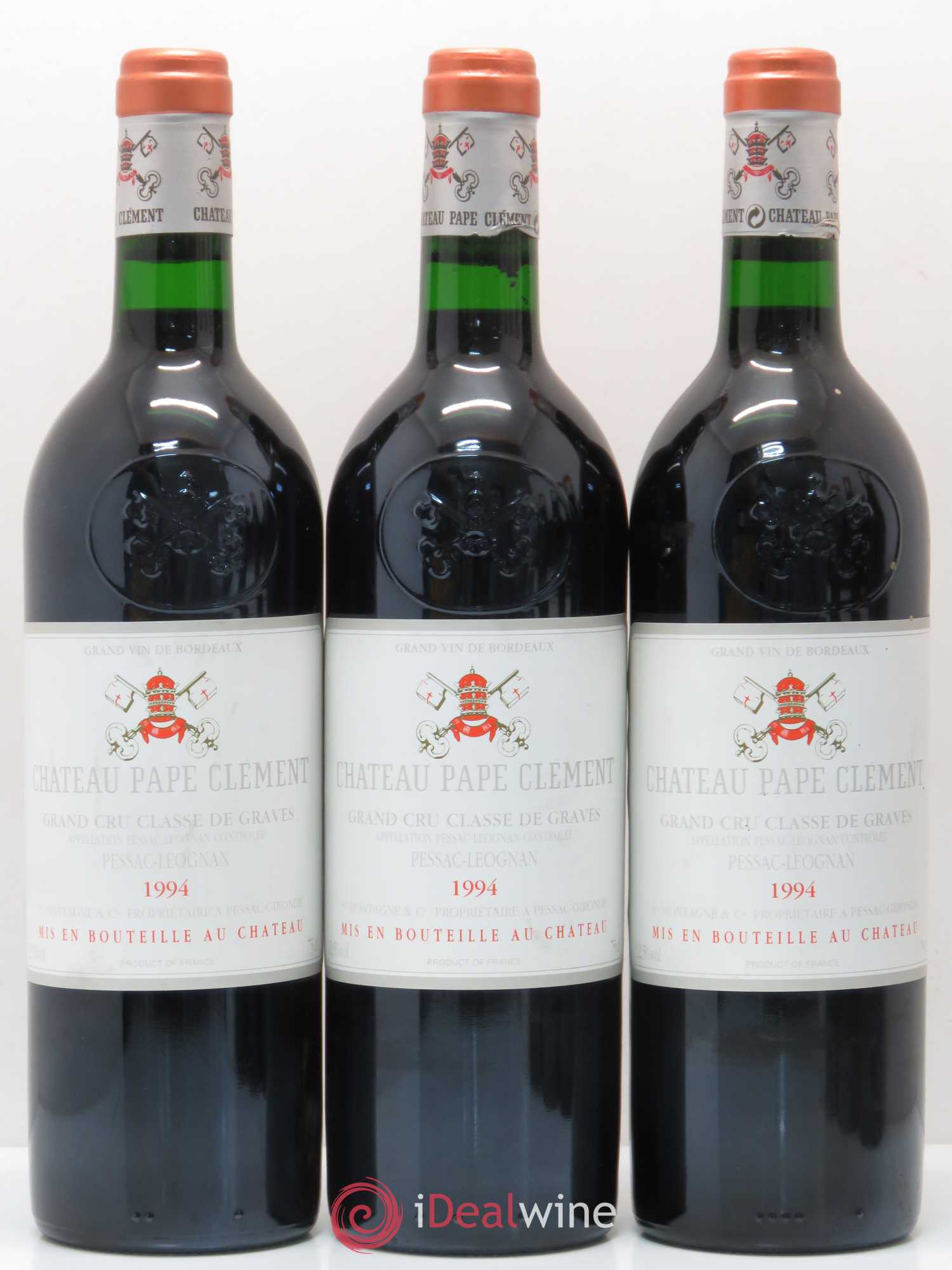 Château Pape Clément Cru Classé de Graves 1994 - Lot de 6 bouteilles - 1