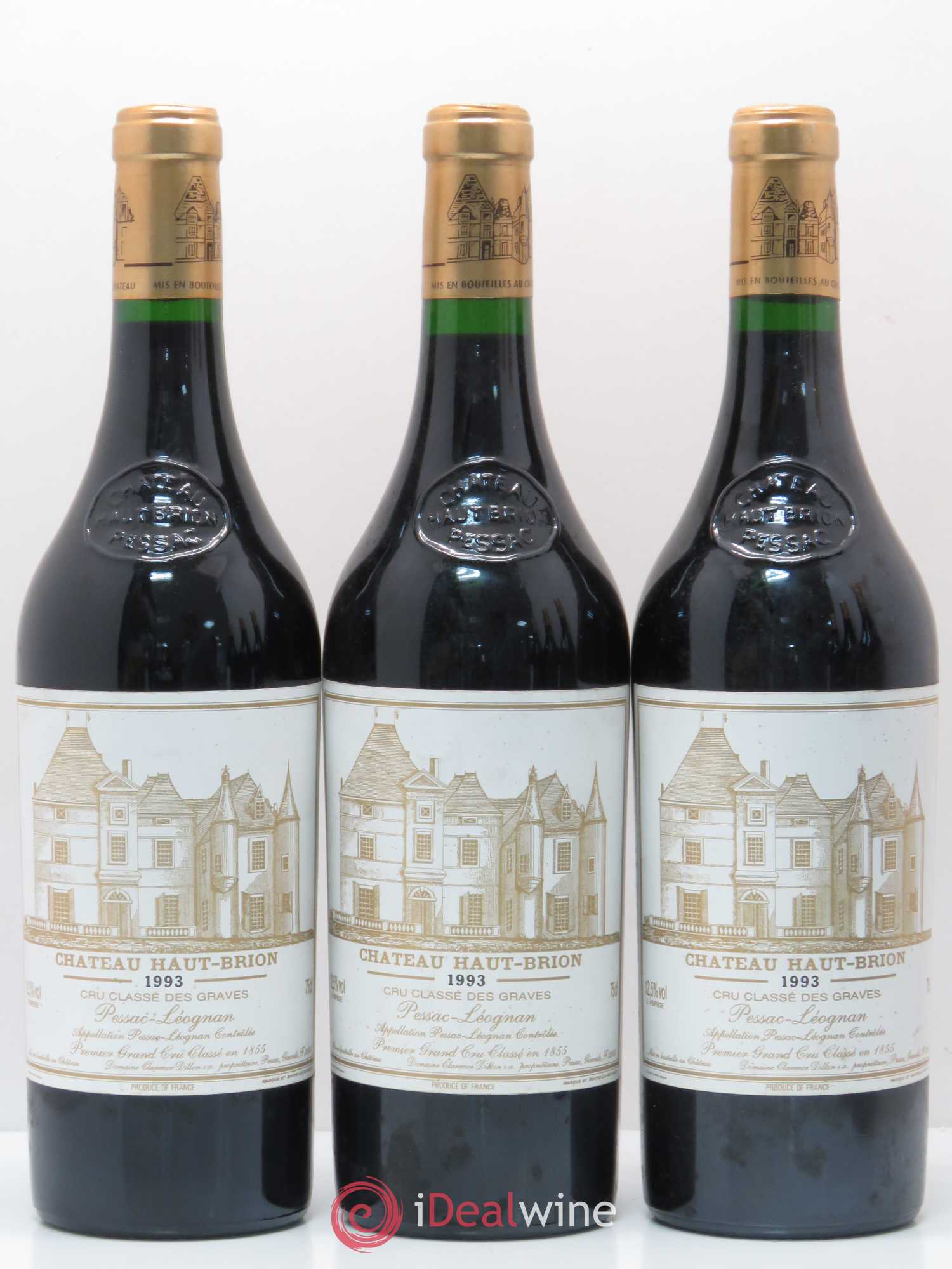 Château Haut Brion 1er Grand Cru Classé 1993 - Lot de 6 bouteilles - 1