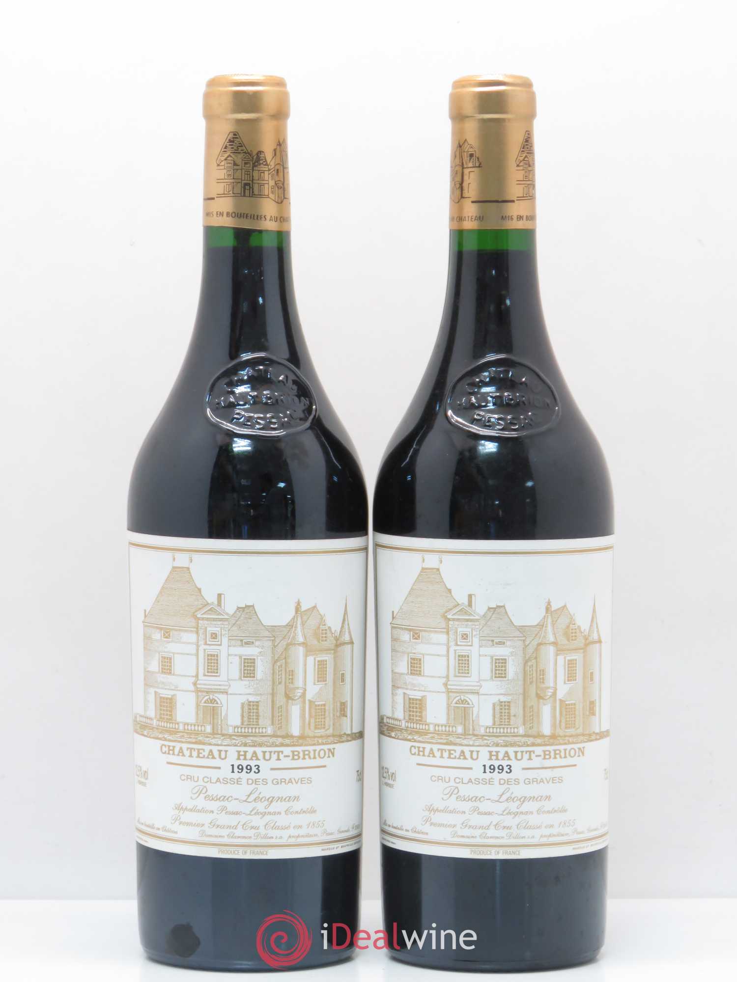 Château Haut Brion 1er Grand Cru Classé 1993 - Lot de 2 bouteilles - 0