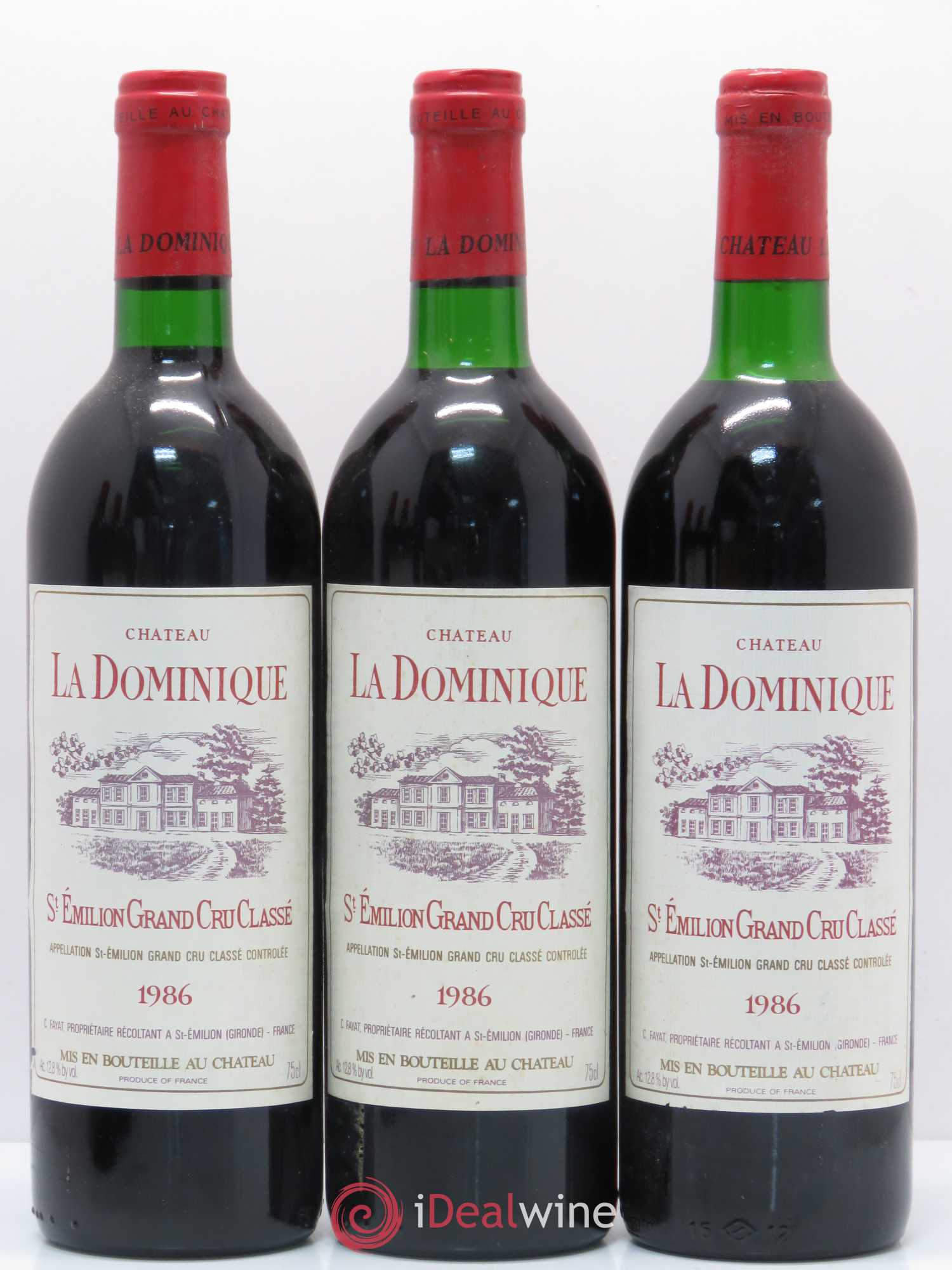 Château la Dominique Grand Cru Classé 1986 - Lot de 6 bouteilles - 2