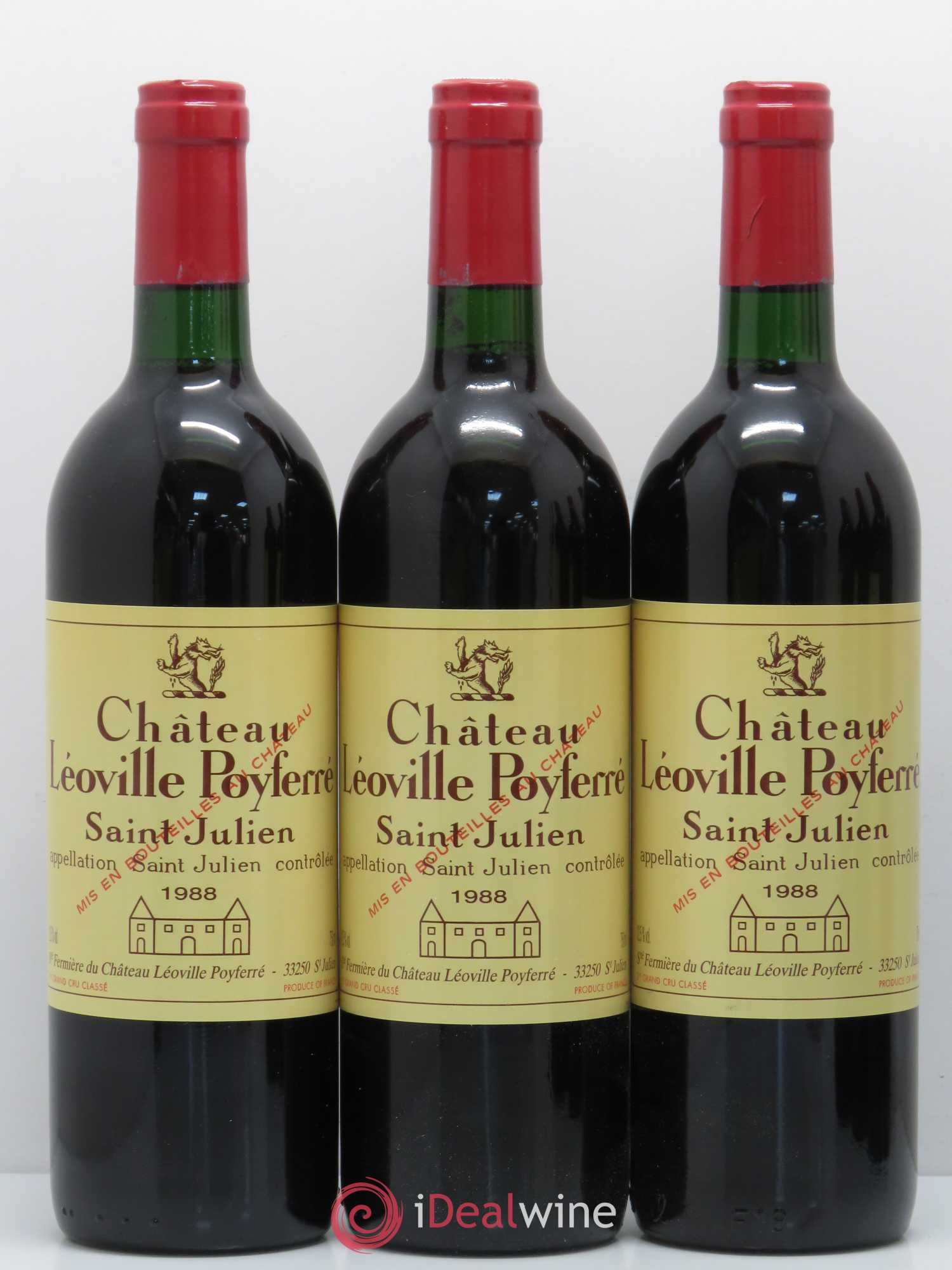 Château Léoville Poyferré 2ème Grand Cru Classé 1988 - Lot de 12 bouteilles - 2