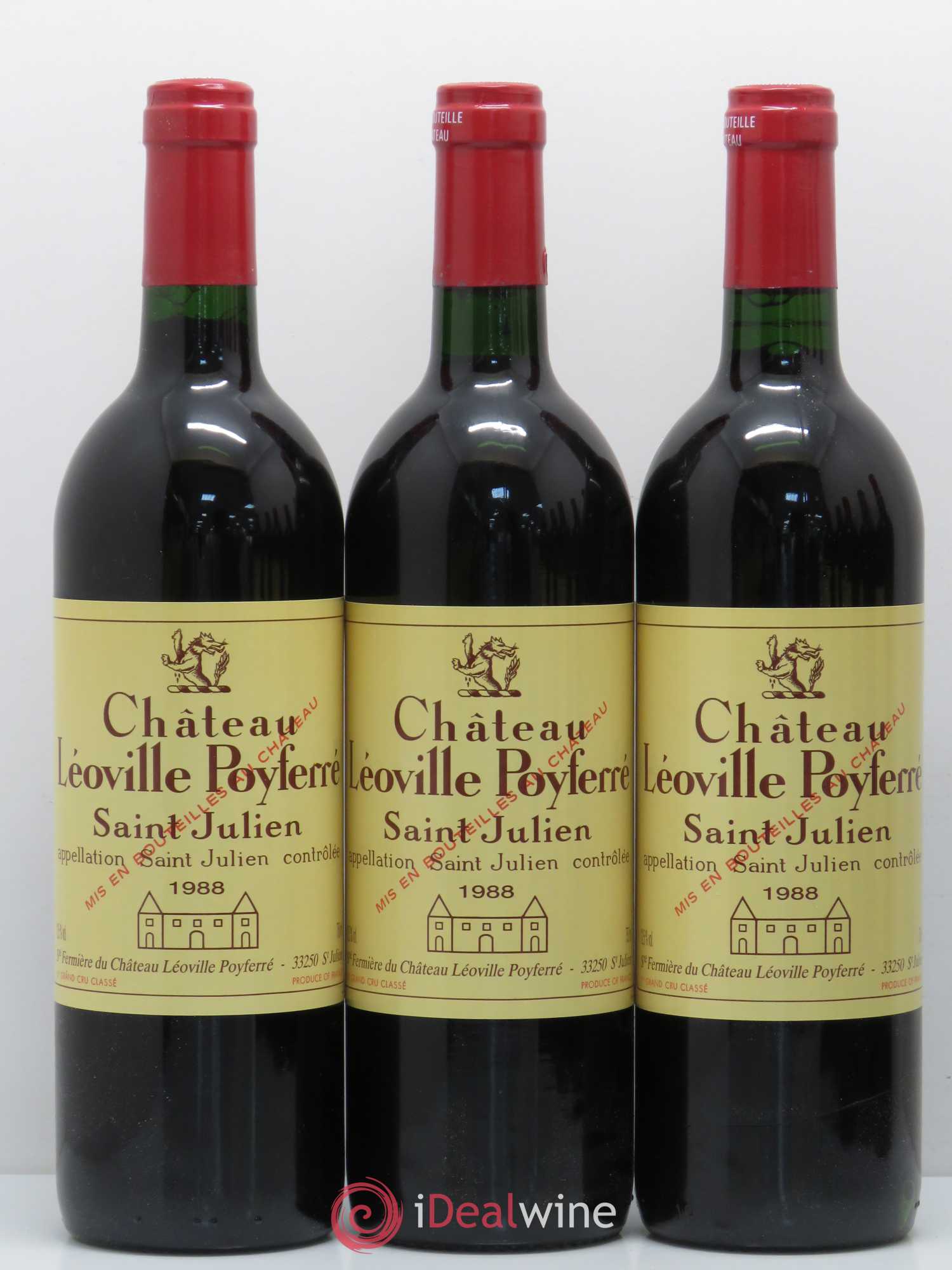 Château Léoville Poyferré 2ème Grand Cru Classé 1988 - Lot de 12 bouteilles - 4