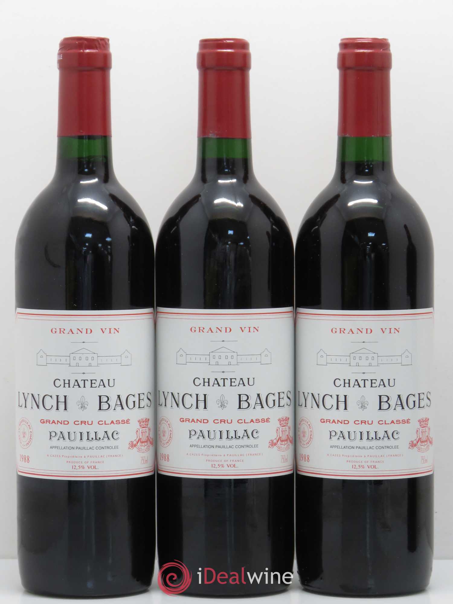 Château Lynch Bages 5ème Grand Cru Classé 1988 - Lot de 12 bouteilles - 3