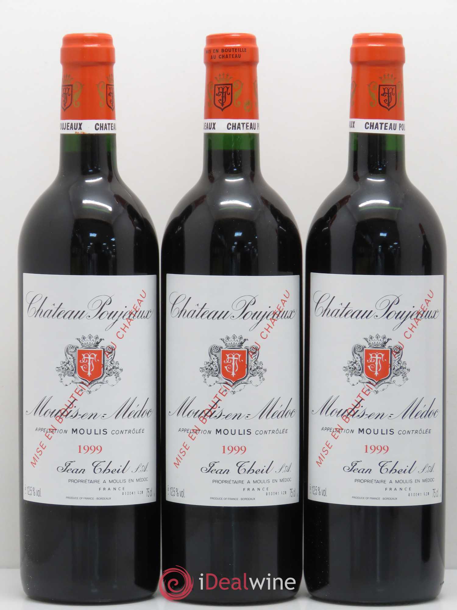 Château Poujeaux 1999 - Lot de 12 bouteilles - 1