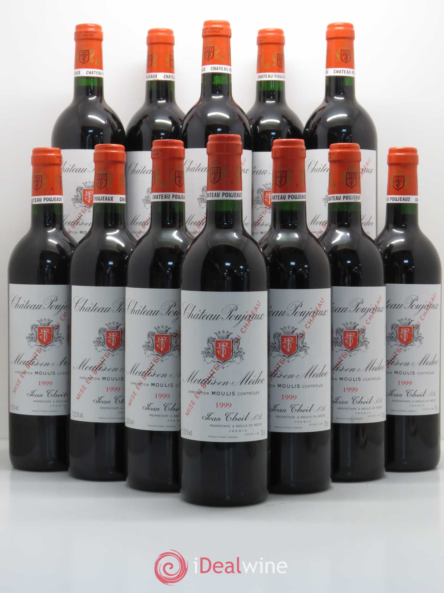 Château Poujeaux 1999 - Lot de 12 bouteilles - 0