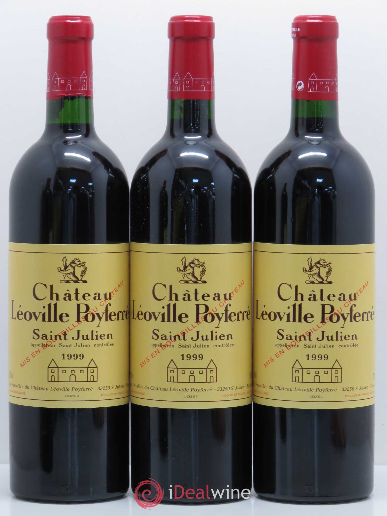 Château Léoville Poyferré 2ème Grand Cru Classé 1999 - Lot de 12 bouteilles - 1